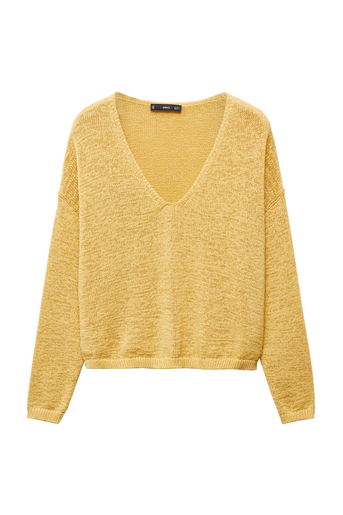 MANGO Woman-Feinstrickpullover mit V-Ausschnitt 2