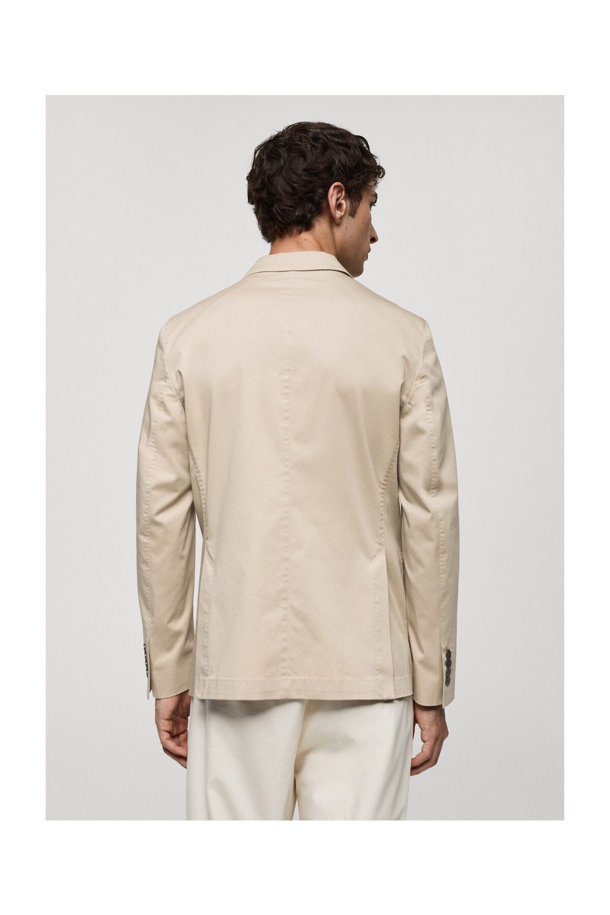MANGO Man-Slim fit cotton blazer 7