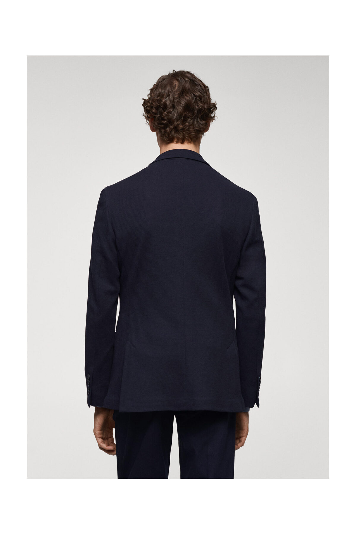 MANGO Man-Structured slim fit cotton blazer 6