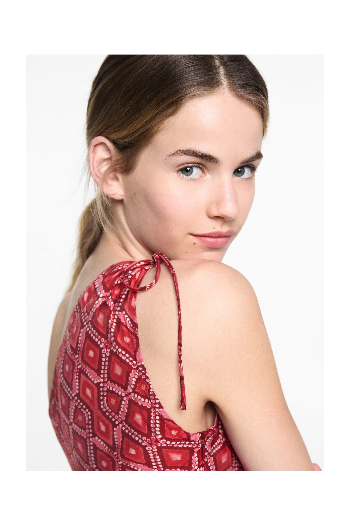 MANGO Kids-Rochie asimetrica imprimata 3