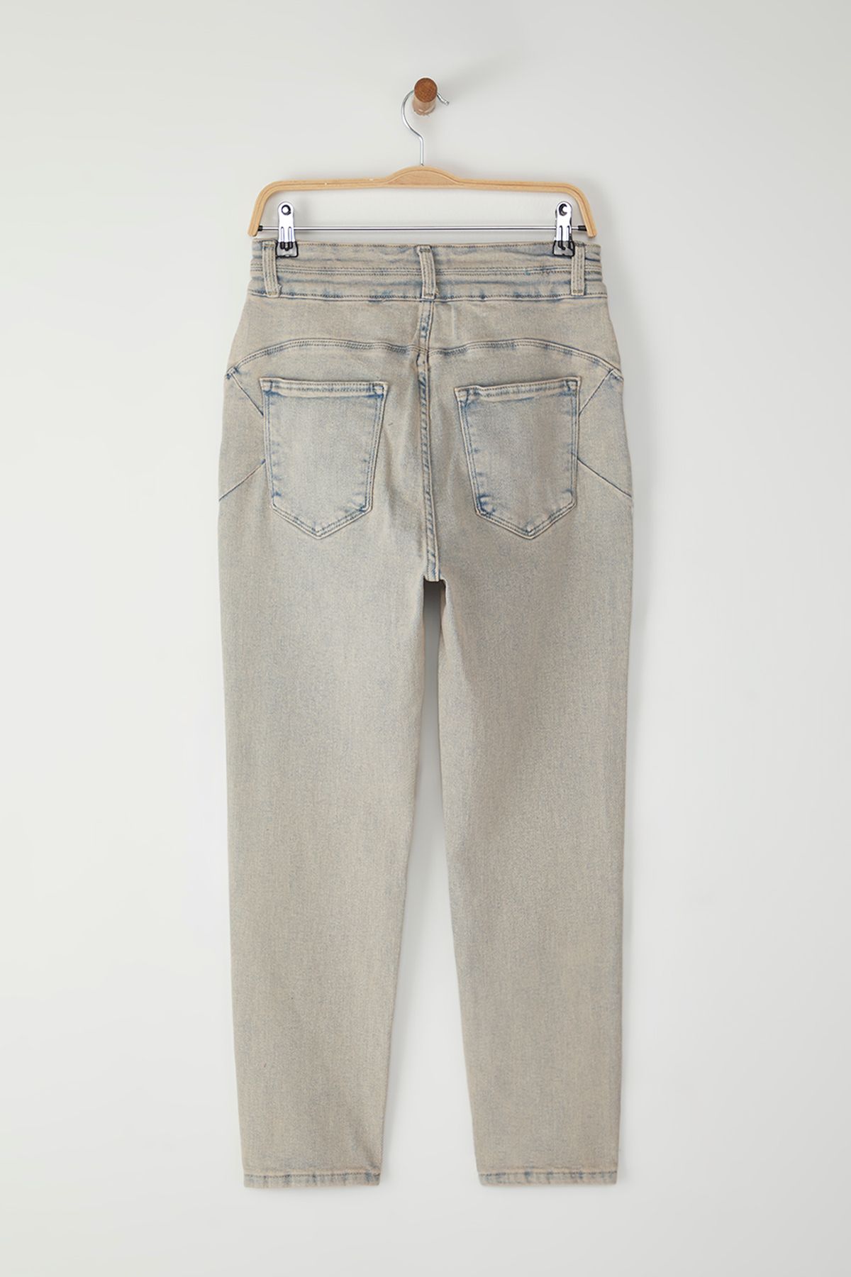 Trendyol Curve-Blue High Waist Stretchy Skinny Plus Size Jeans Tbbaw25Cj00024 9