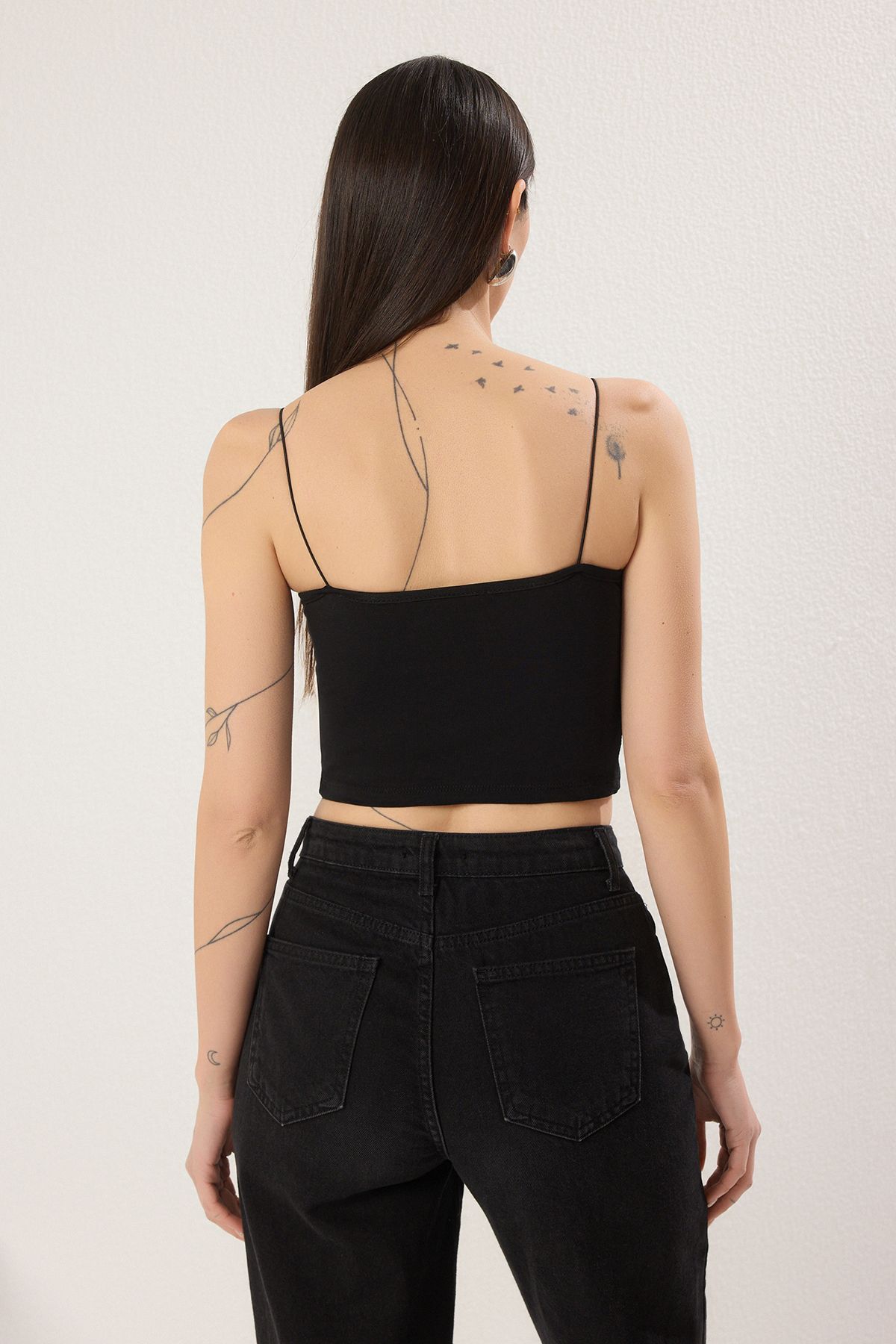Trendyol Collection-BlackEkruYesil 3 пари Straps Crop Body Sitting Stretchy Orme Athlete TWOSS25AL00051 7