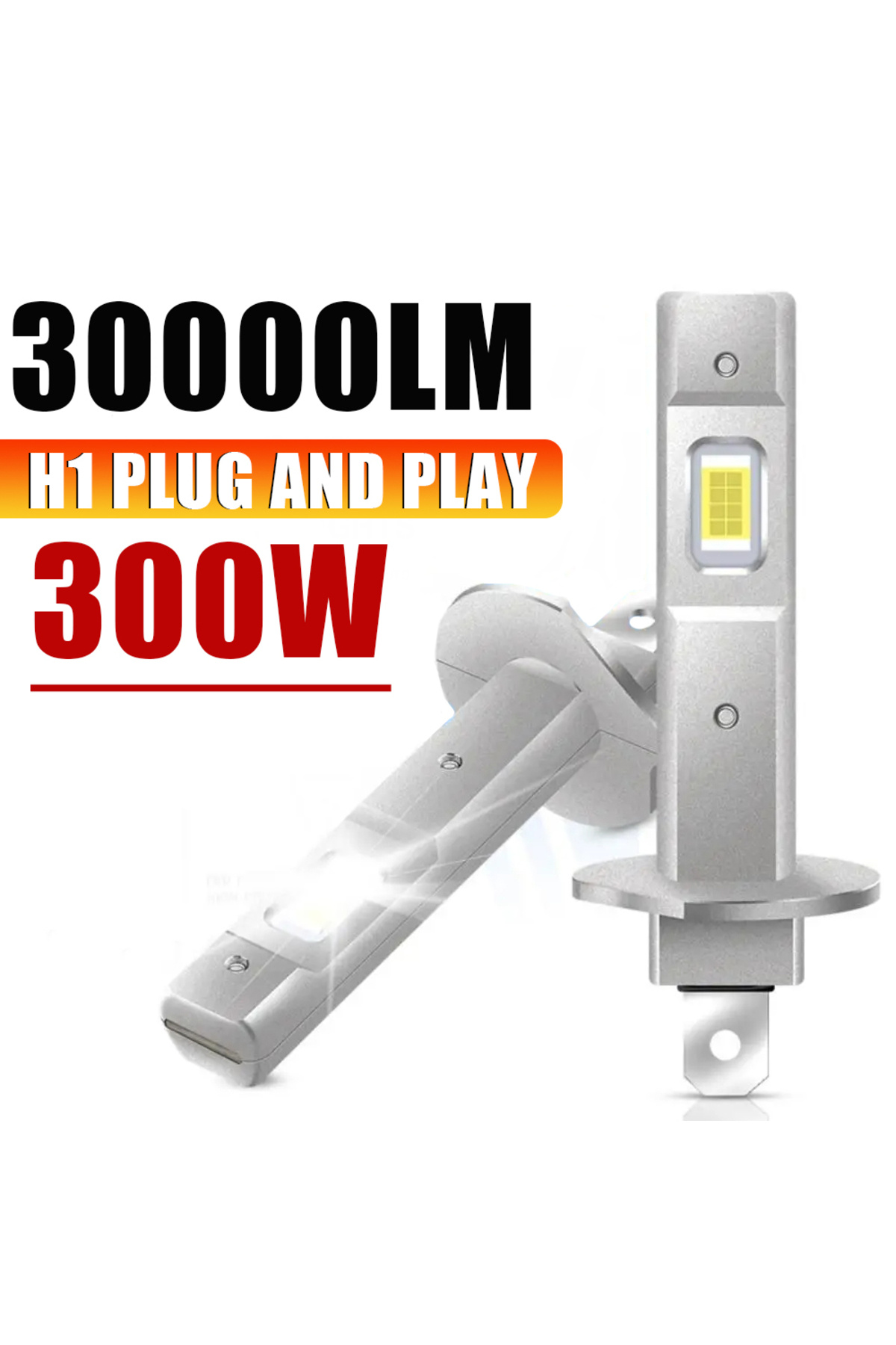 Choice-H1 piug and play 2Pcs Canbus LED Light Bulb H1 LED Headlight Mini Size Design Wireless Fanless For C 1