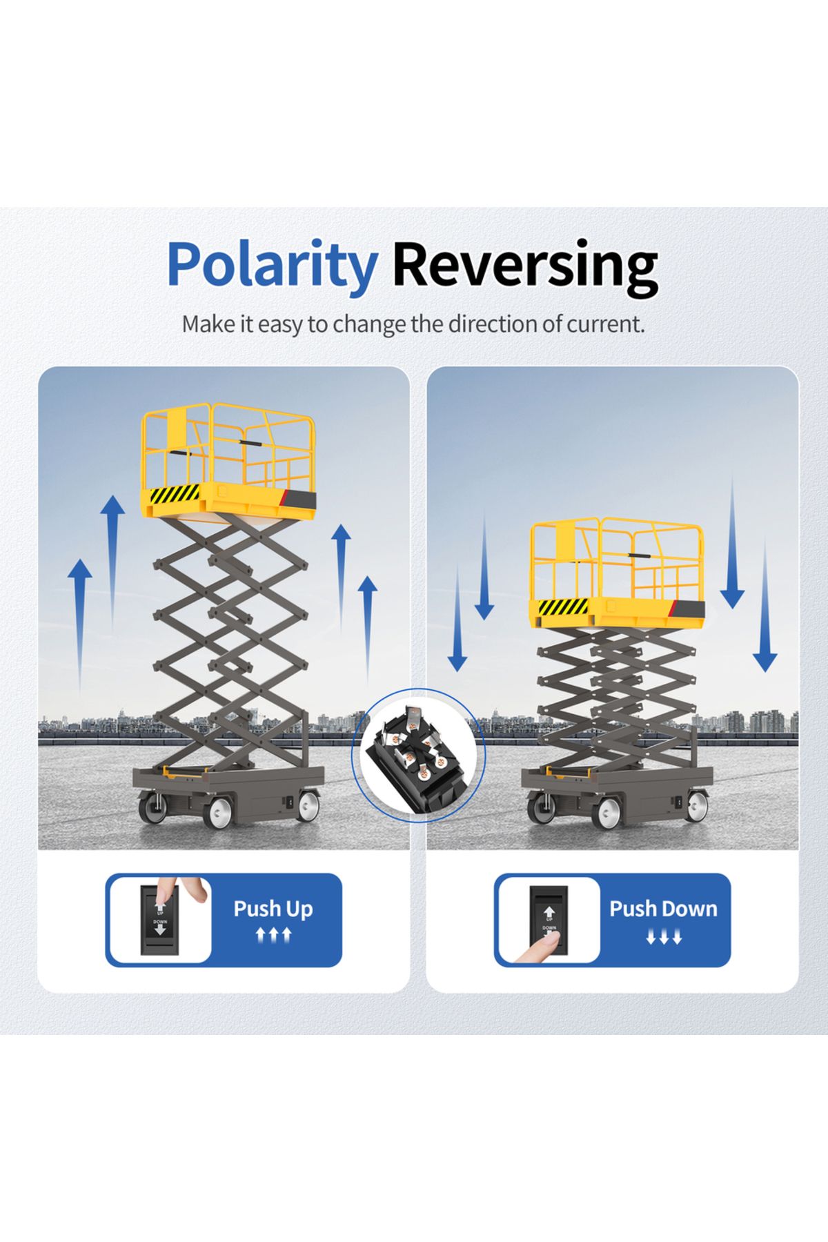 Daiertek-Up Down Momentary Reverse Polarity Switch 12v 30a Dpdt Polarity Reversing Switch Rv Powe... 4