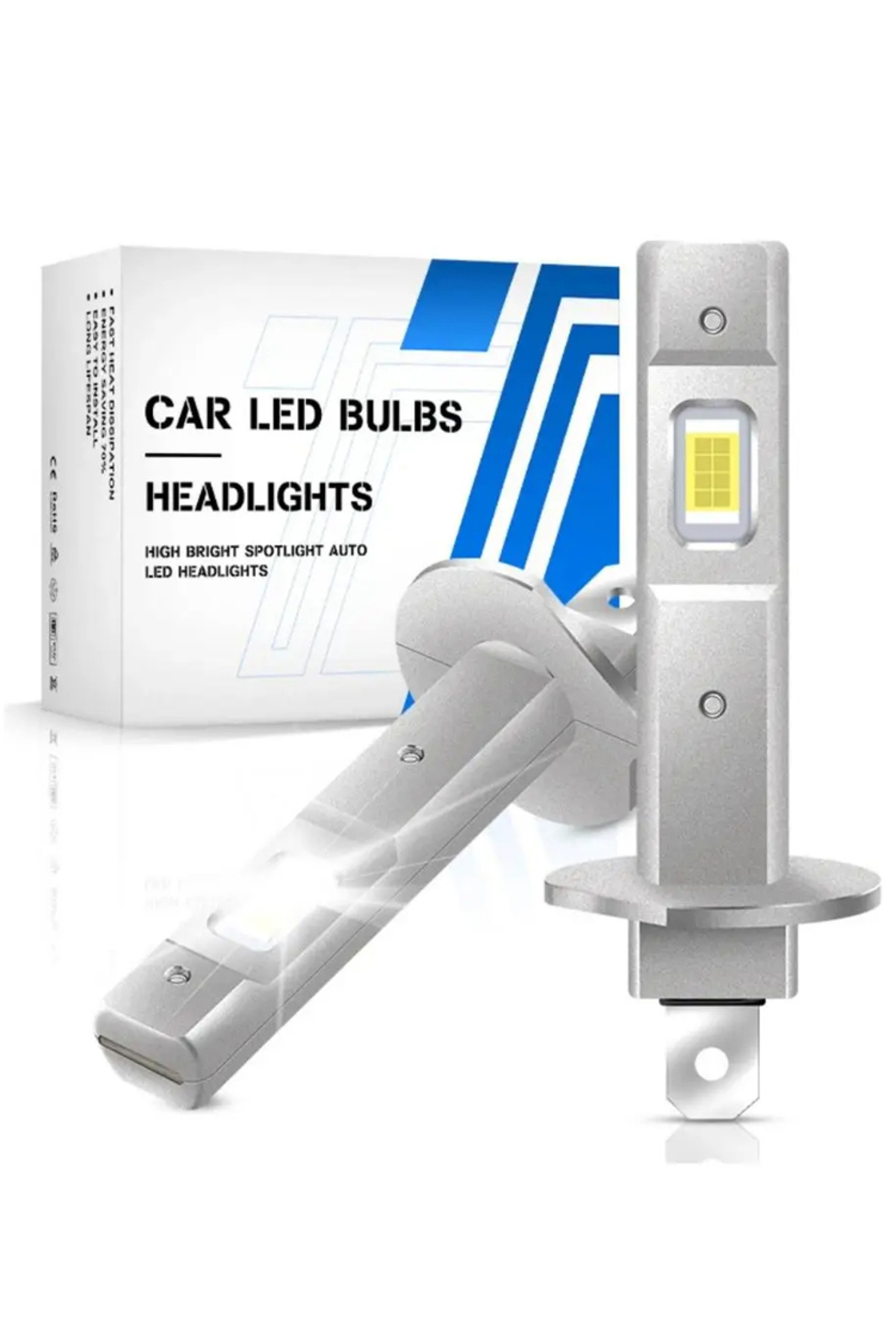 Choice-H1 piug and play 2Pcs Canbus LED Light Bulb H1 LED Headlight Mini Size Design Wireless Fanless For C 8