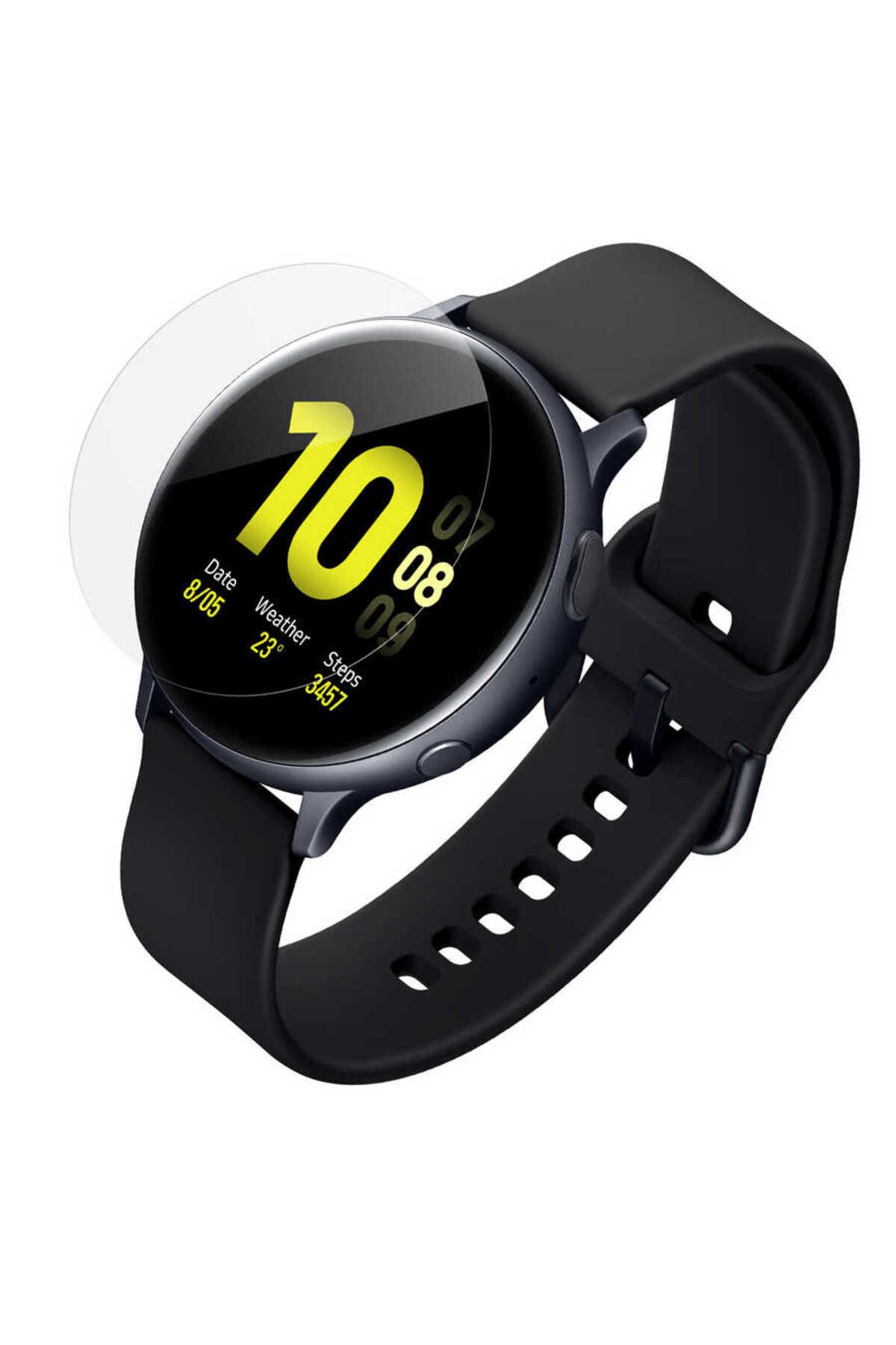 morfide-Samsung Galaxy Watch Active 2 - 44mm Compatible Araree Pure Diamond Pet Screen Protector 1