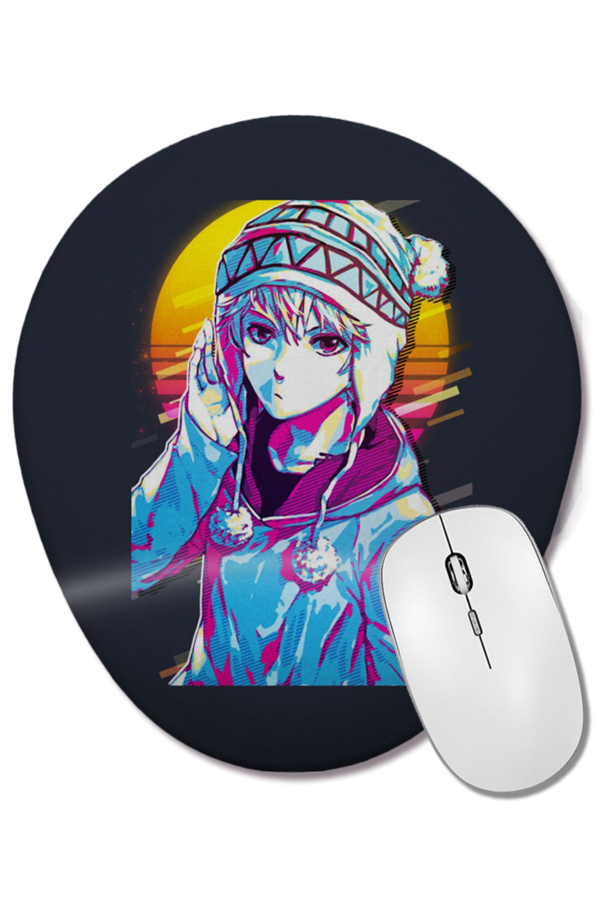 BASKI DÜNYASI-Yukine Noragami 01 Oval Mouse Pad with Wrist Support 1