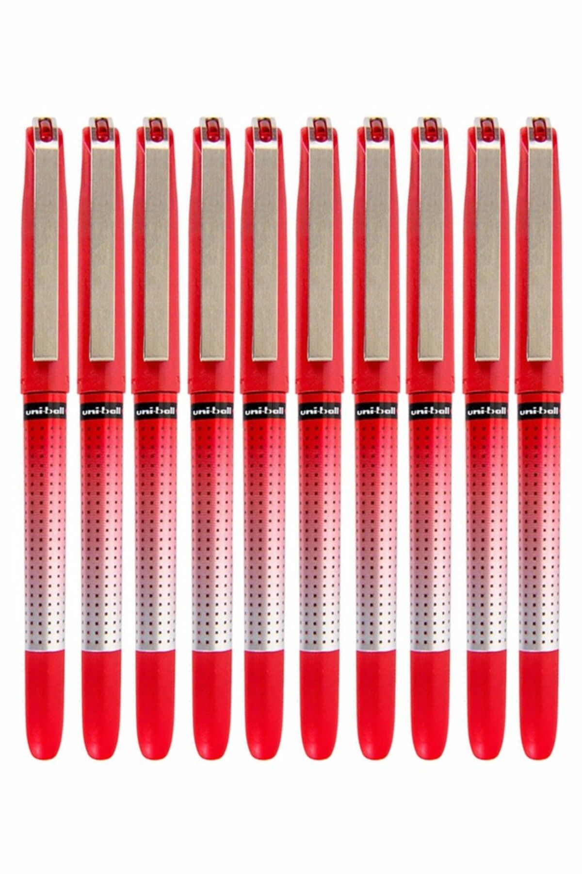 Artlantis Kırmızı Pilot Kalem 10 Adet Uniball Eye Needle 0.5 mm İğne Uçlu Pilot Kalem Ub-185 S İğne Uçlu Likit