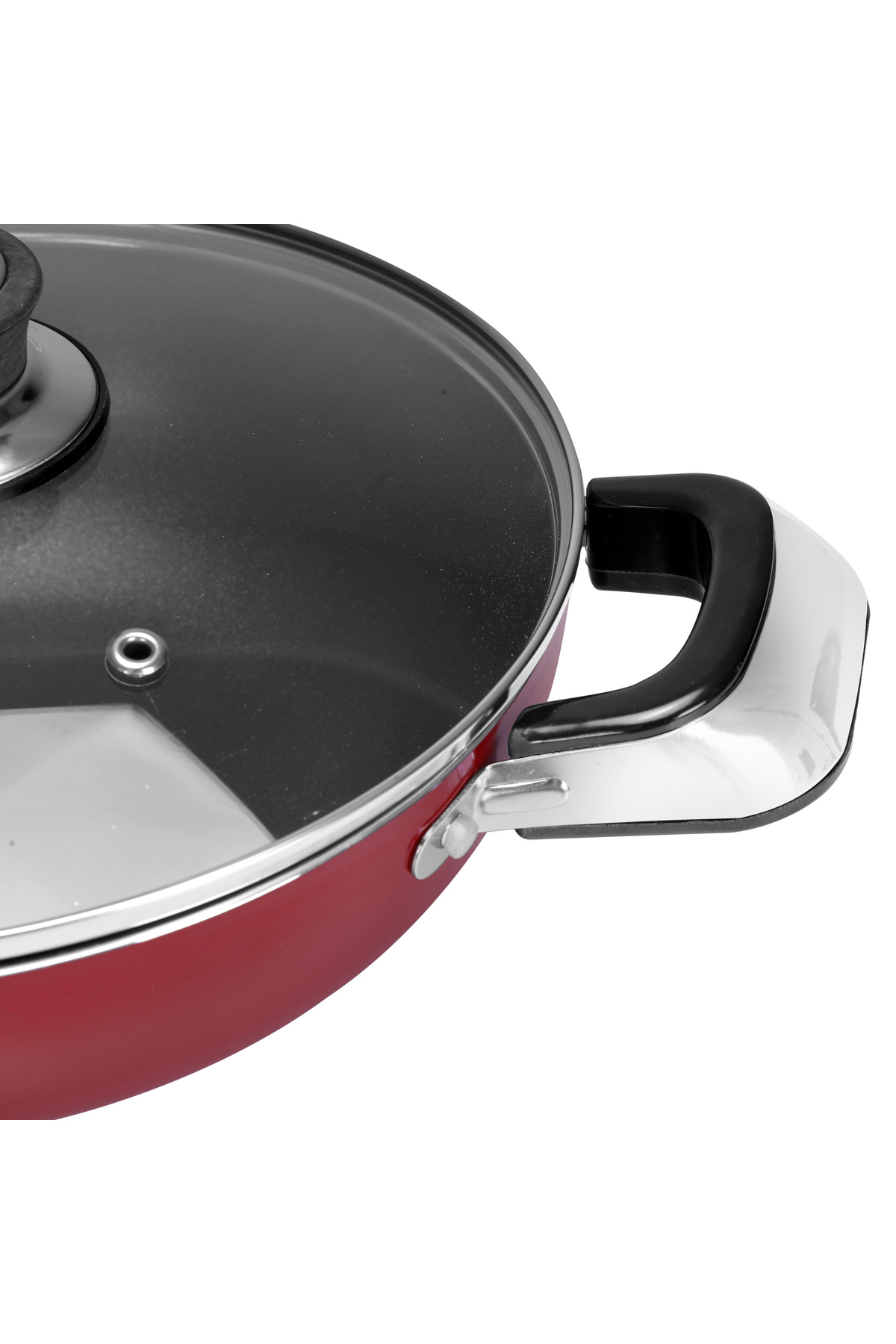 ROYALFORD-RF2949 Aluminium Wok Pan with Glass Lid | 30 CM 4