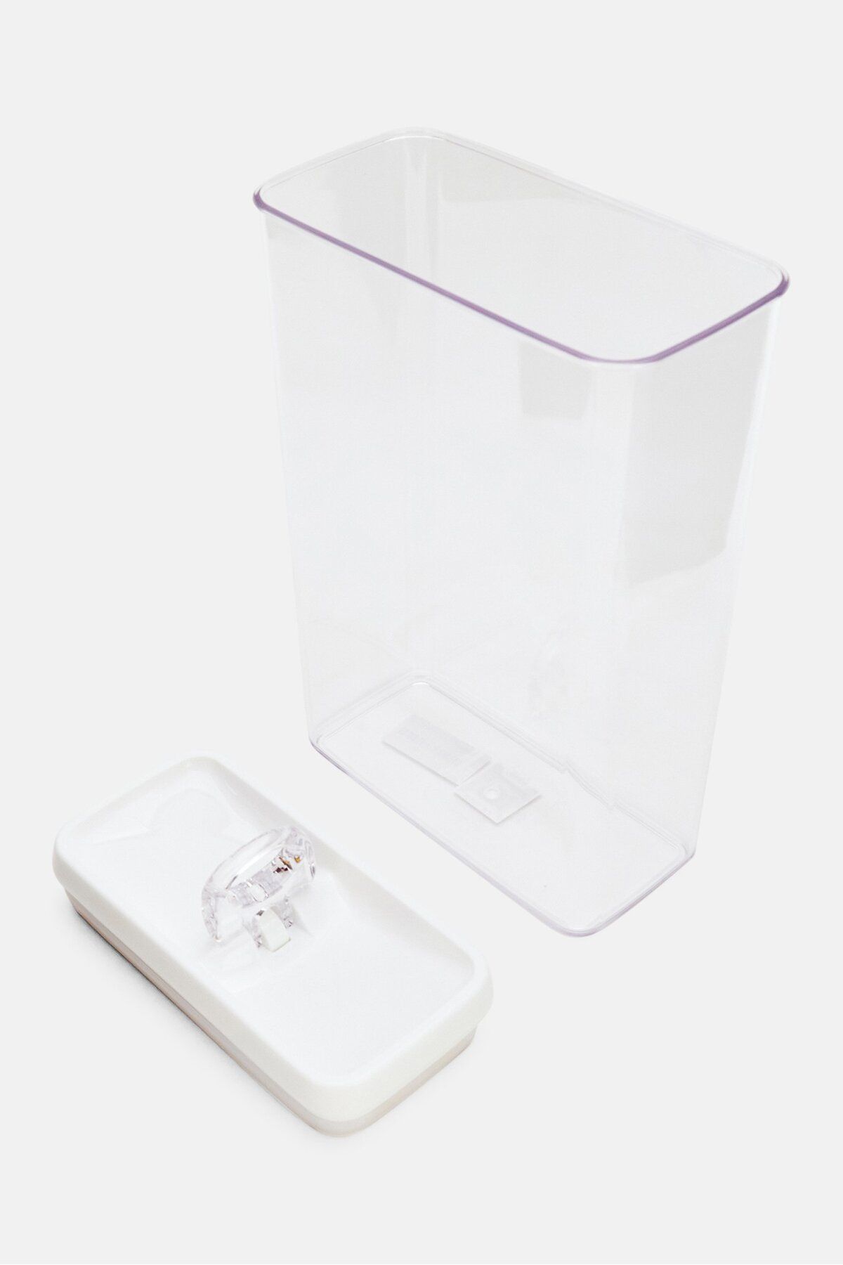 Felli-Rectangle Flip Tite Storage Container 4200ml, Transparent/white 3