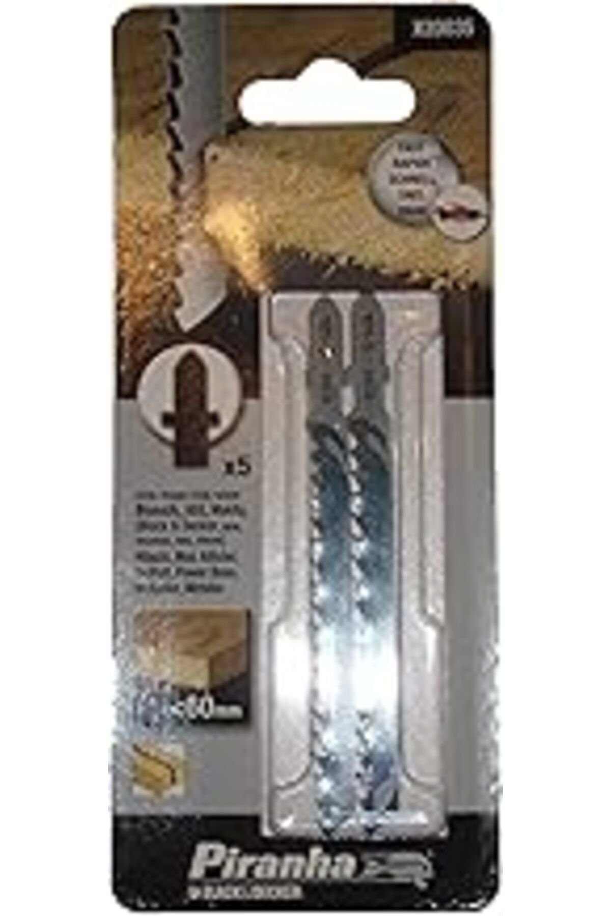karadağsb Black+Decker X20035 Dekupaj Testere, Metalik, 5 Adet, 100 X 4 Mm