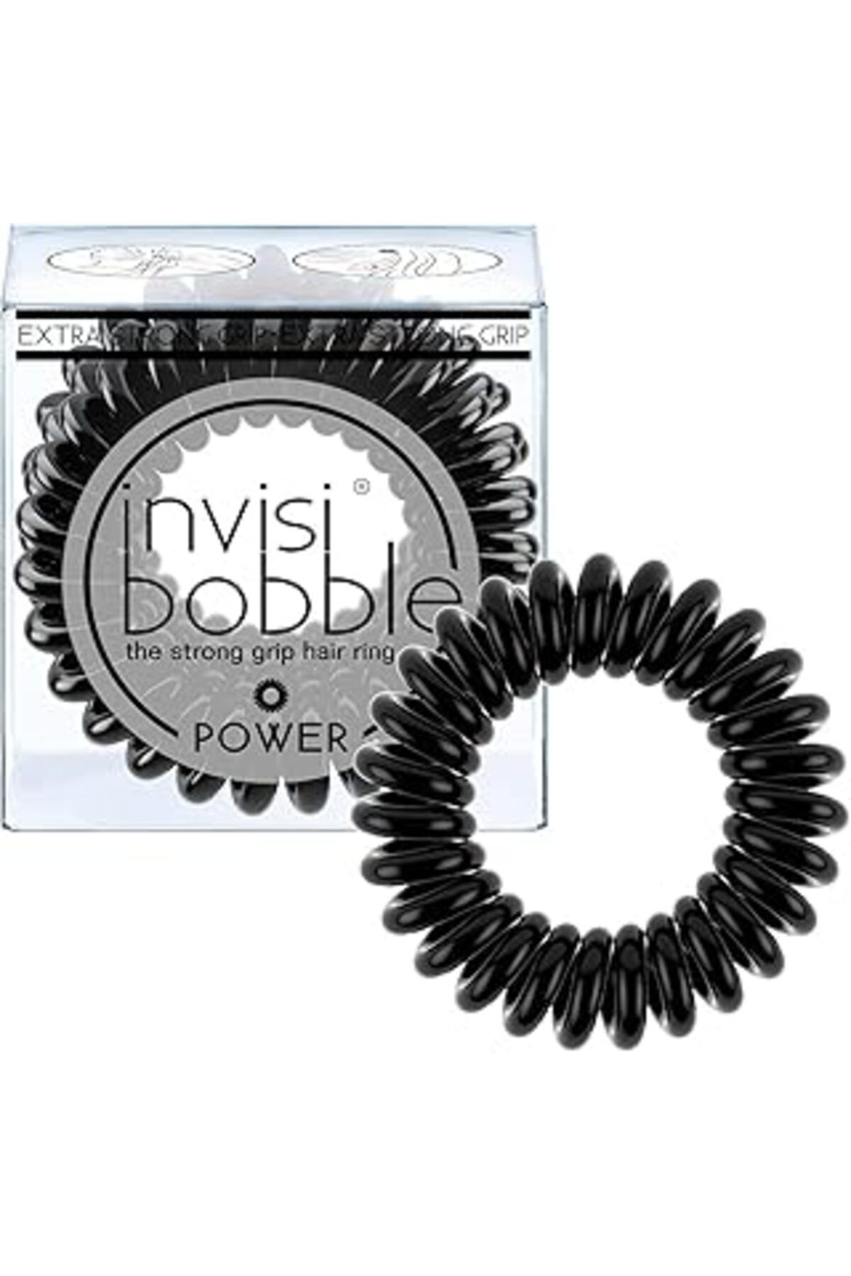 Mu Art Ahşap Invisibobble Power Siyah 3Lü Saç Tokası