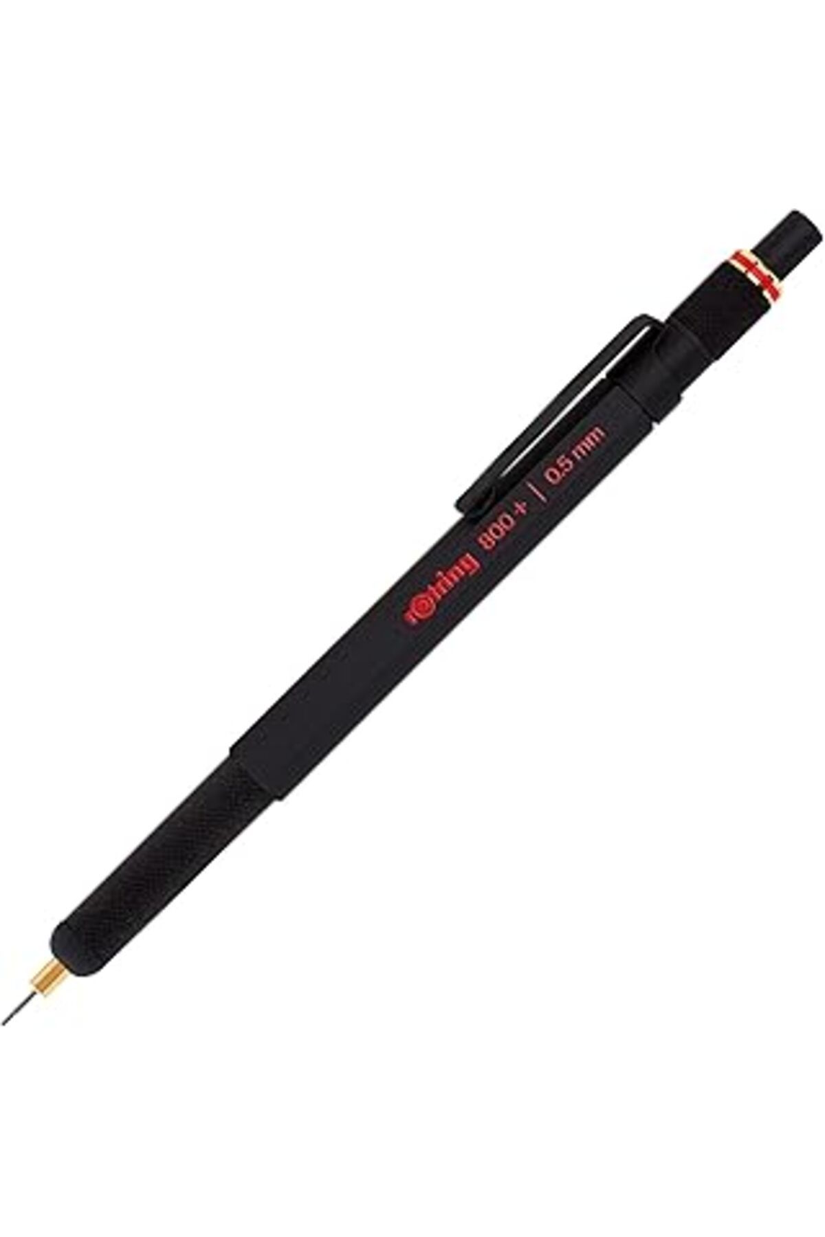 Mu Art Rotring 800+ İki Fonksiyonlu Mekanik Gizli Uçlu Kurşun Kalem Siyah,0.5 Mm