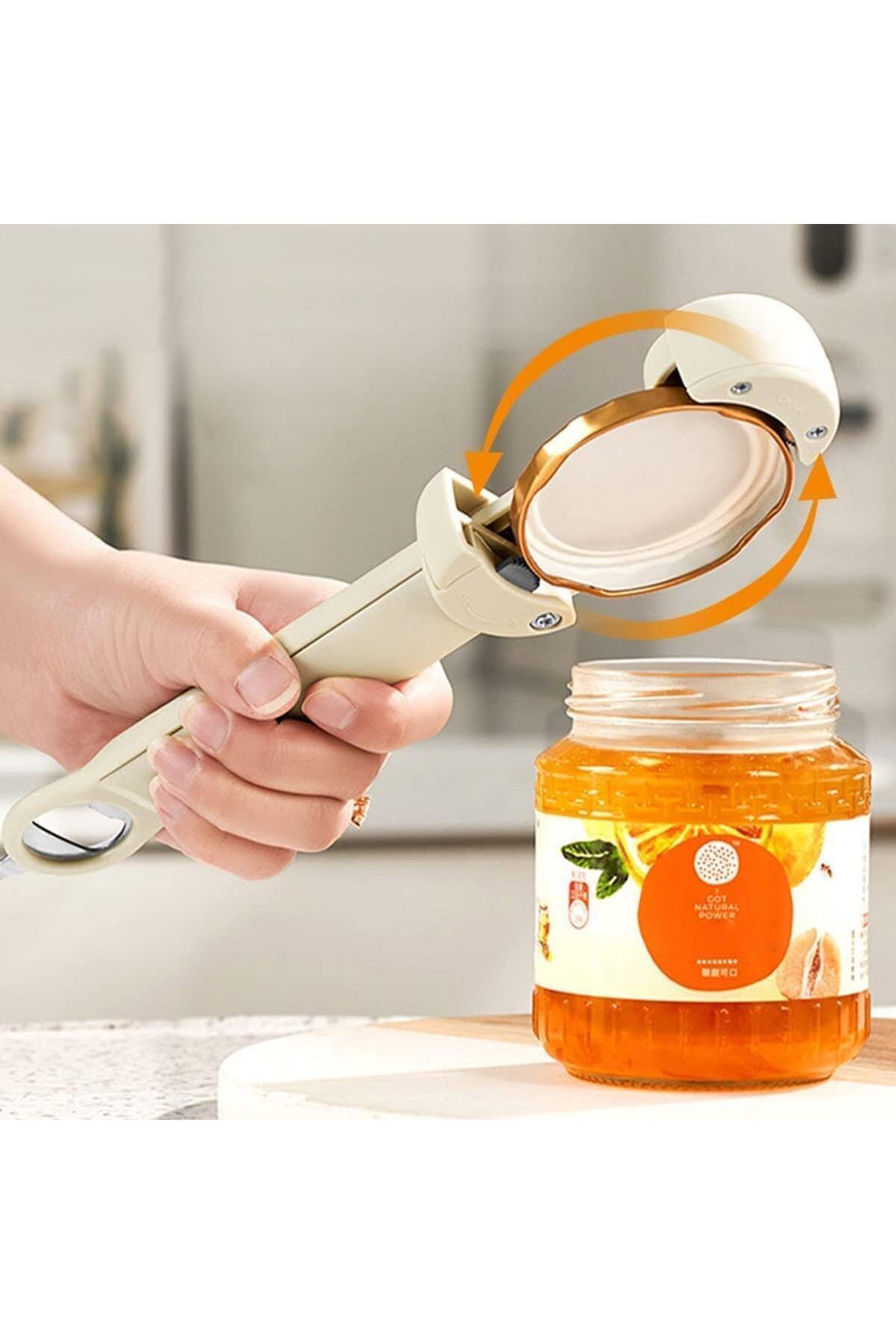 COOYA-3 in 1 Multi-Function Retractable Bottle Opener, Portable Reusable Magnetic Wall Mounted Jar Opener 3