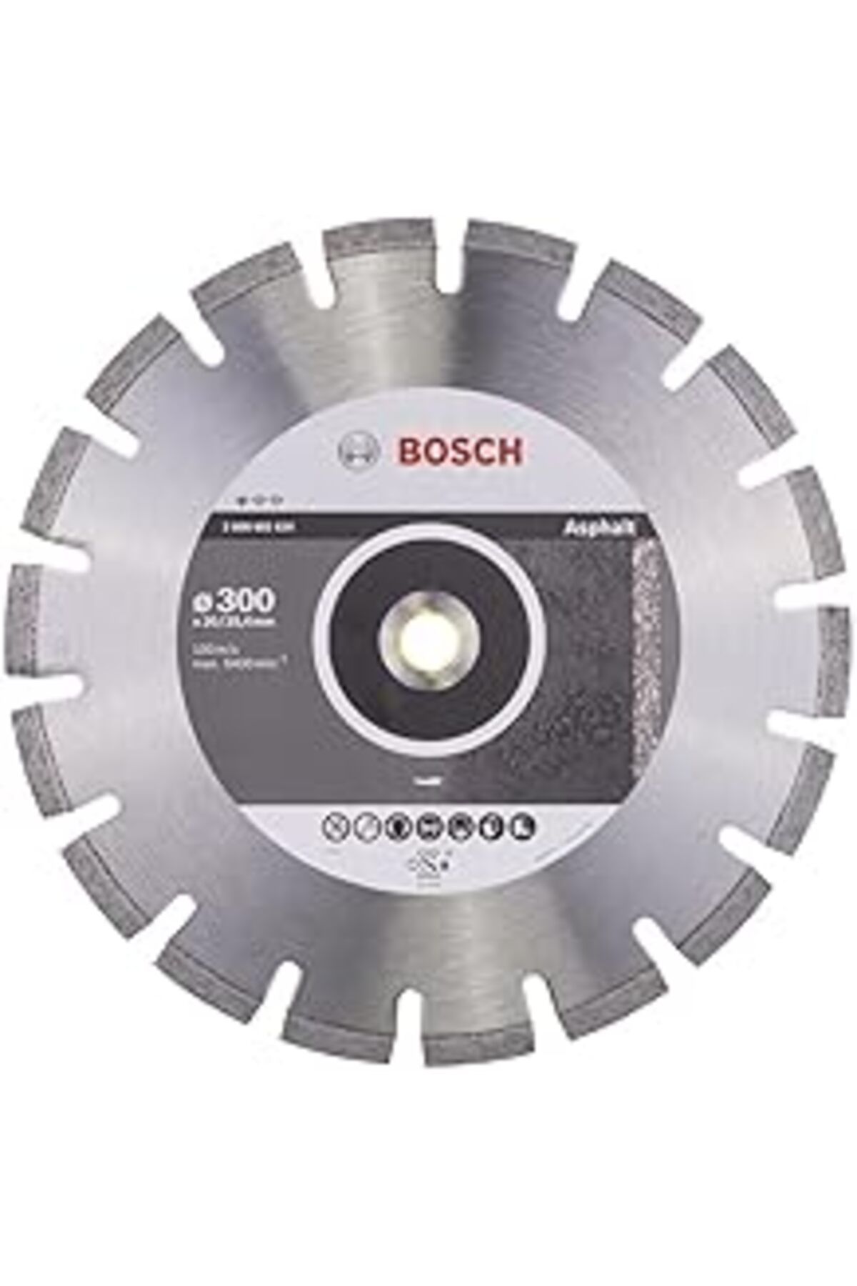 ebadi Asfalt Için S Kesim Diski Standartı, 300 X 20/25,40 X 2,8 X 8 Mm, 2608602624