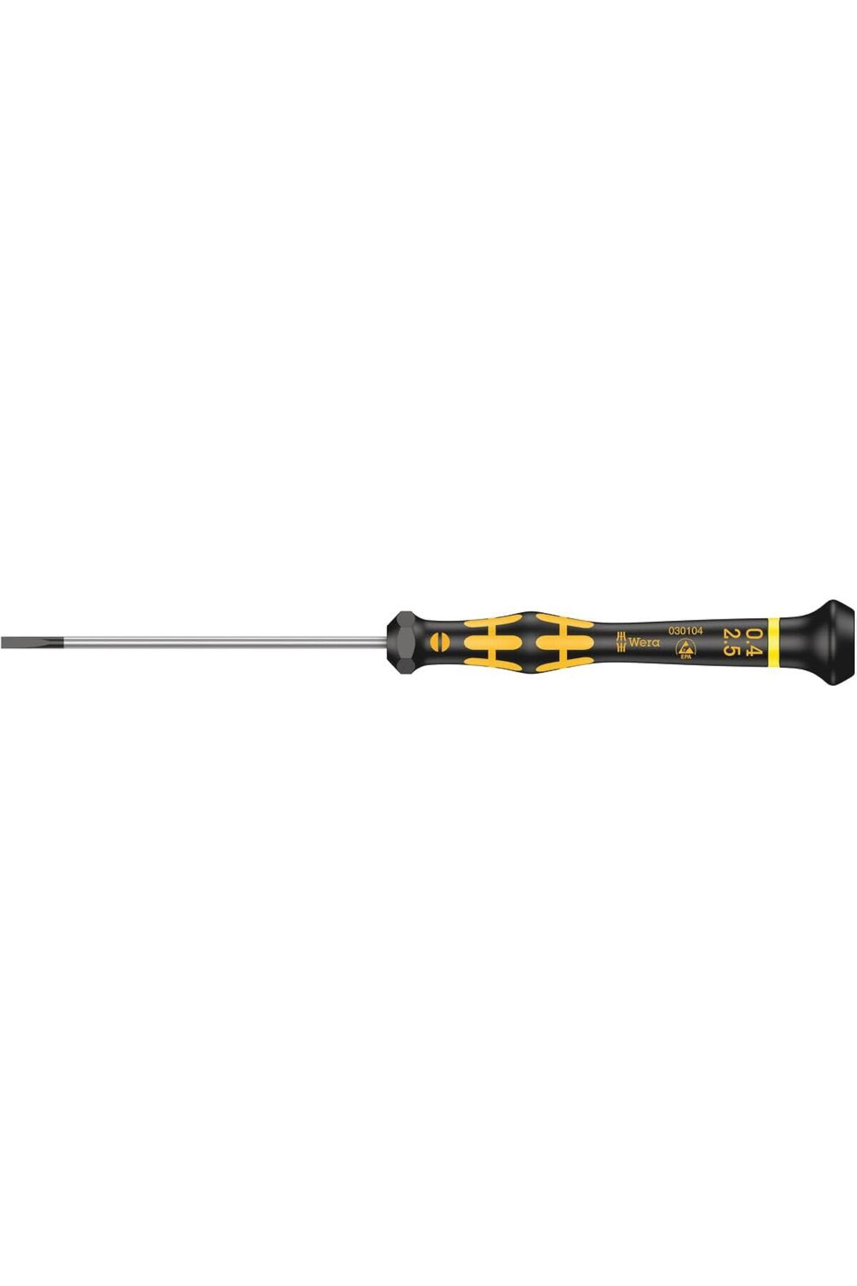 Pazarcan Wera 1578 A Esd Kraftform Micro Düz Tornavida, 0,40 X 2,5 X 80 Mm, 05030104001