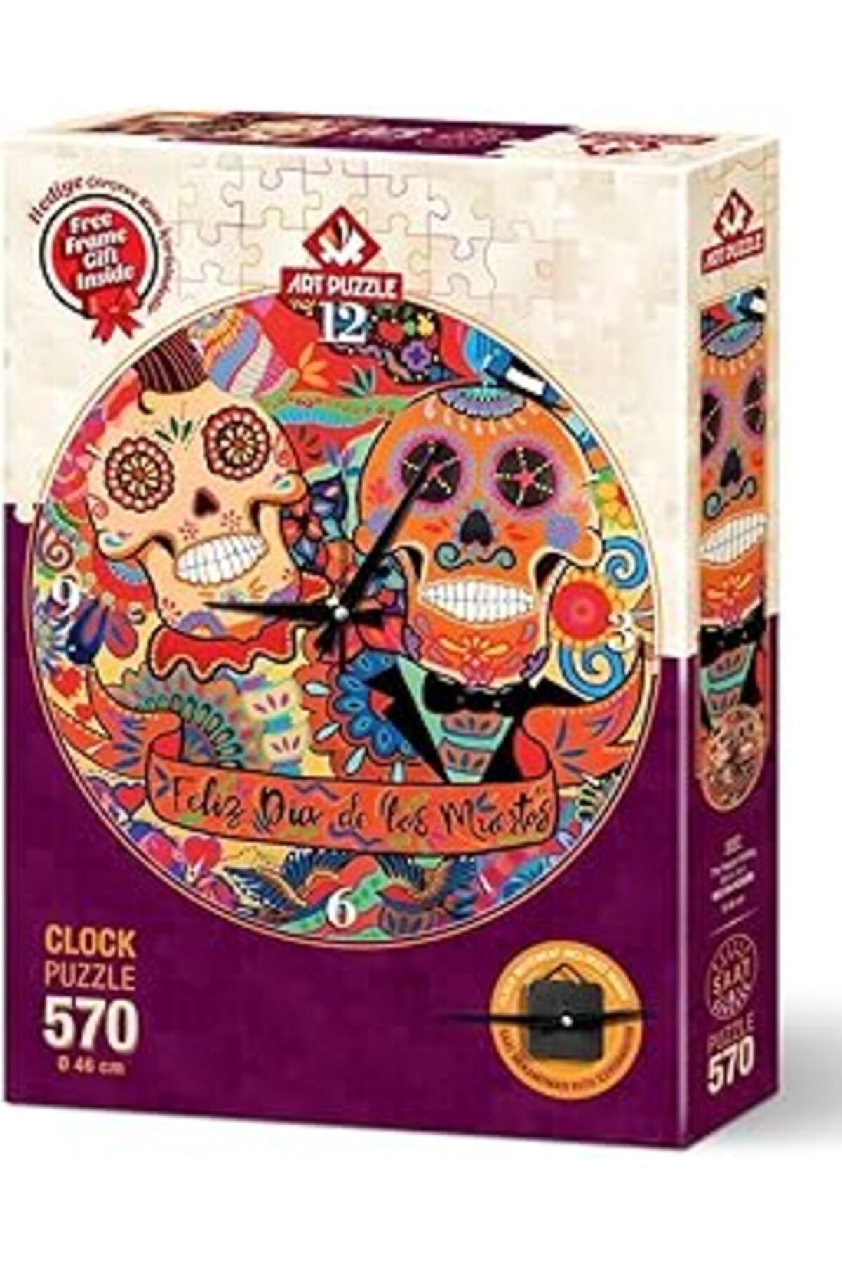 shop Art Puzzle Mutlu Son 570 Parça Saat Puzzle