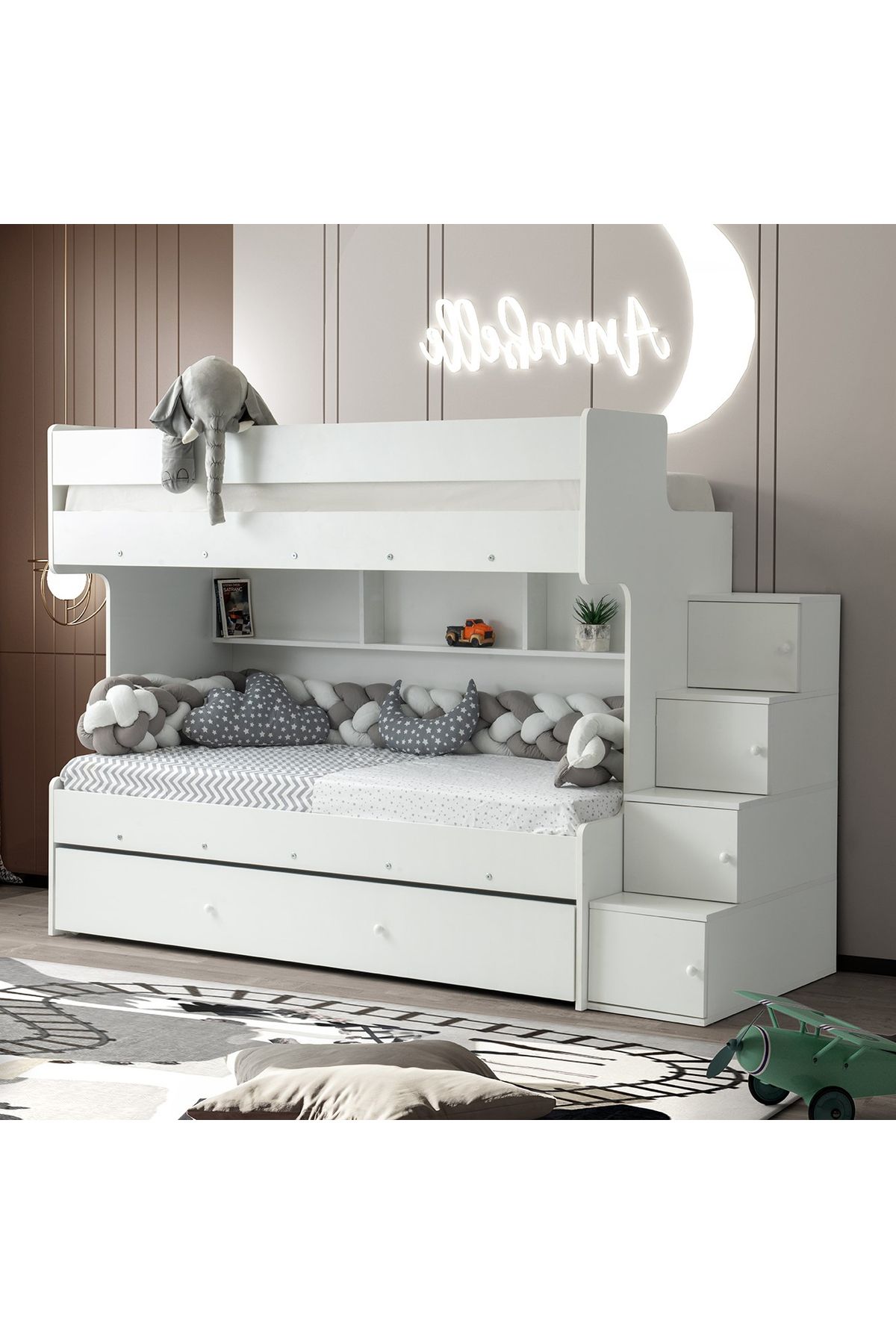CSM MODULER MOBİLYA Safir Yavrulu Ranza Çelik Destekli