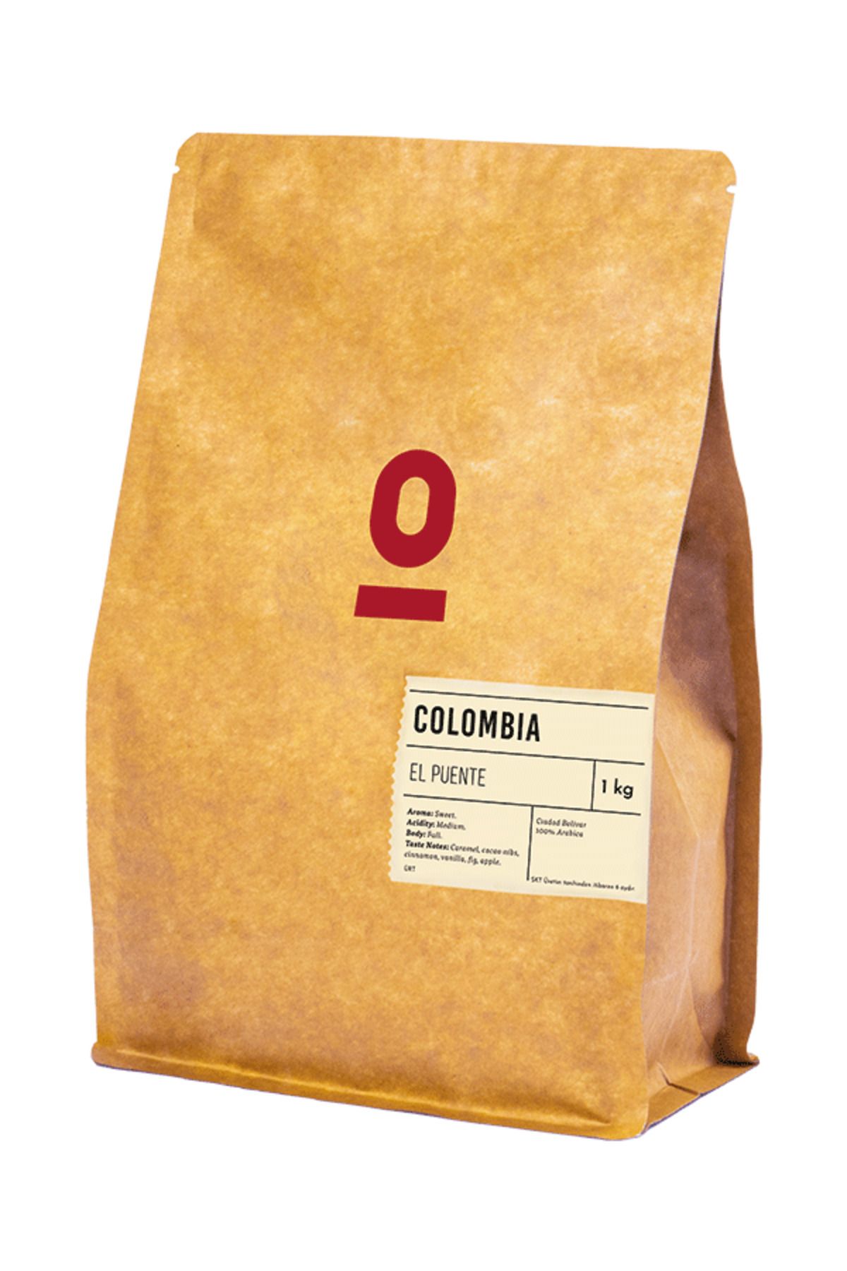 Espressolab Colombia El Puente 1kg – Pekmez, Siyah Çay, Kırmızı Elma Tadım Notalarıyla