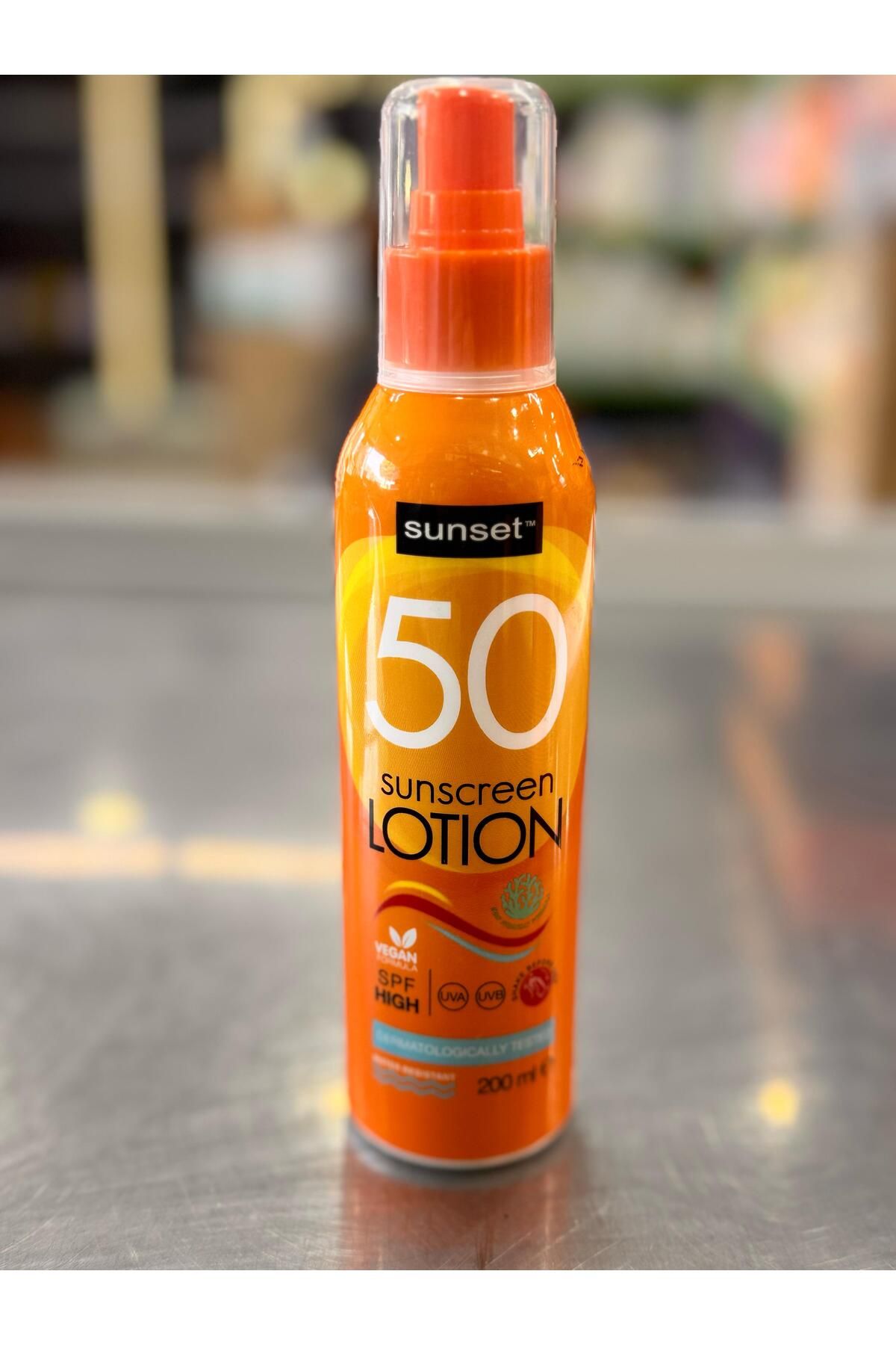 Sunset 50spf suncreen lotıon 200ml