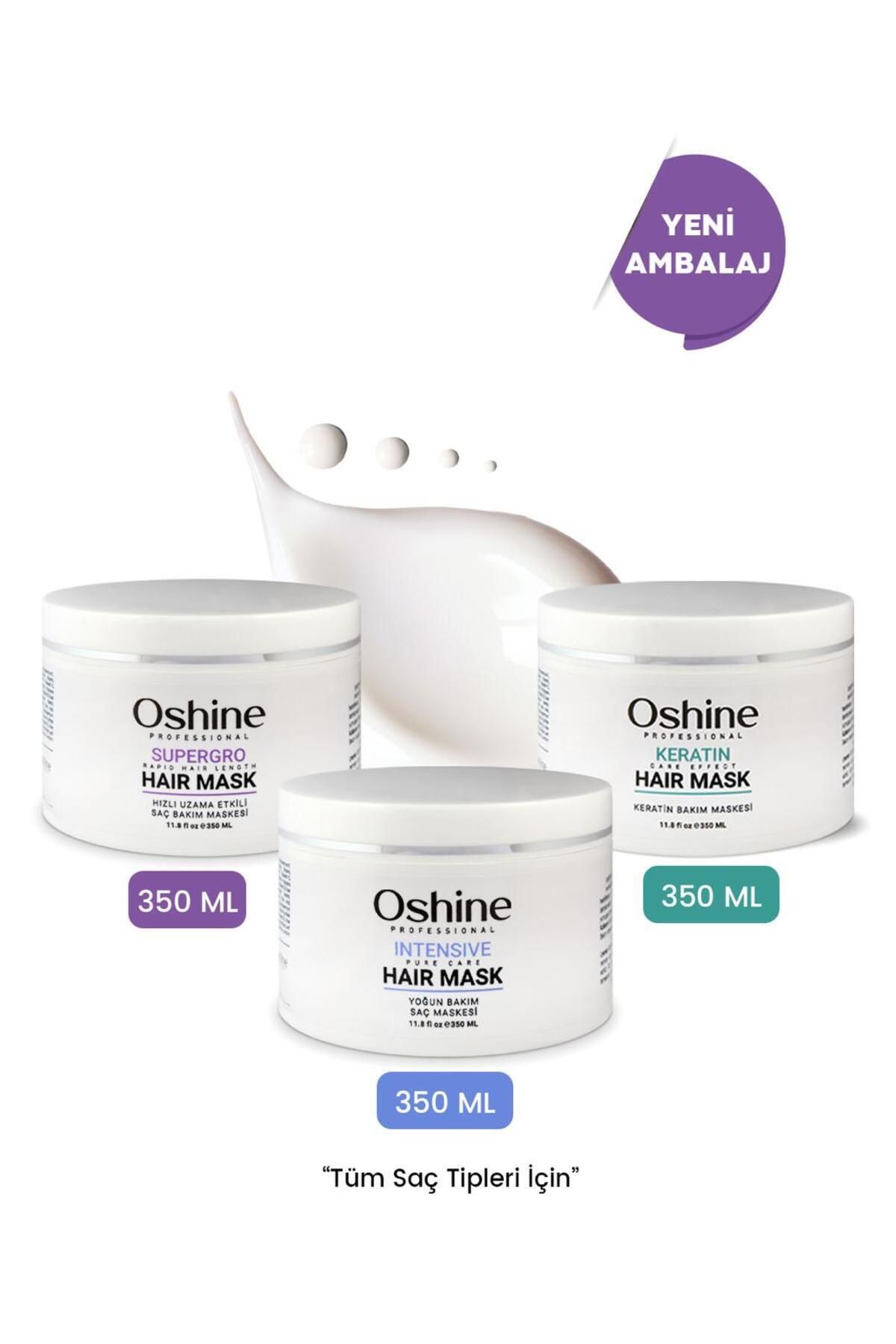Saç Bakım Maske Seti (SUPERGRO MASK, INTENSİVE MASK, KERATİNE MASK), 1050 ml