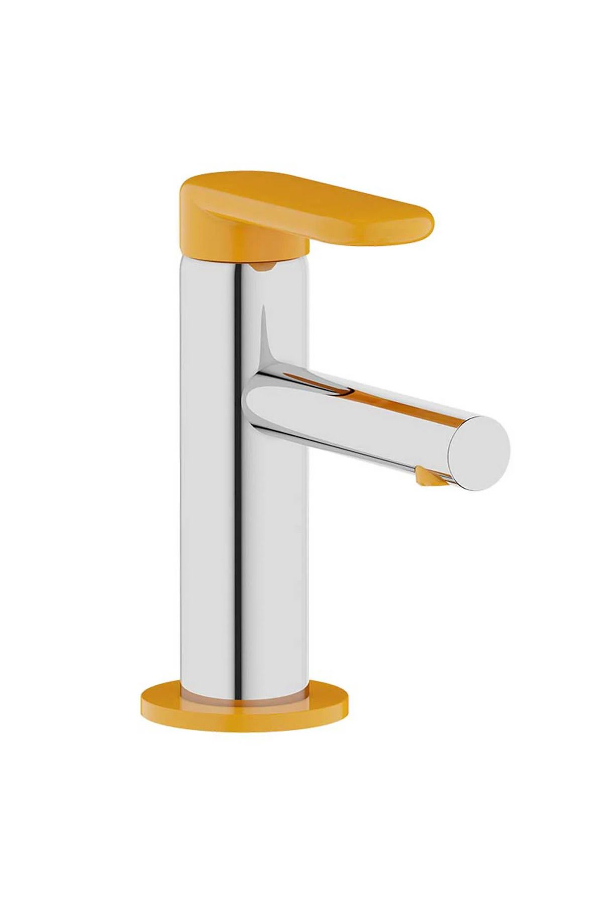 VitrA Baterie Cromata Pentru Lavoar Copii, Cu Maner Portocaliu - One Size