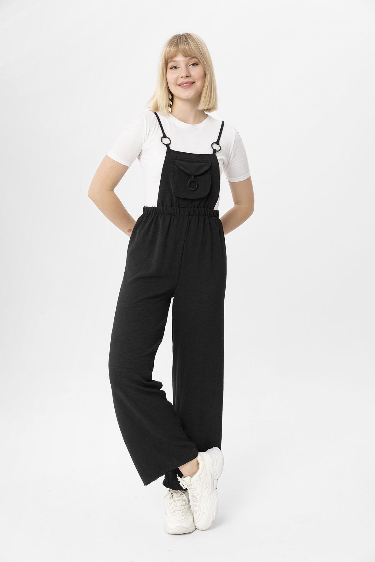 ŞİMAL-Women's Thread Suspender Advanced Jumpsuit Model: 250001 3