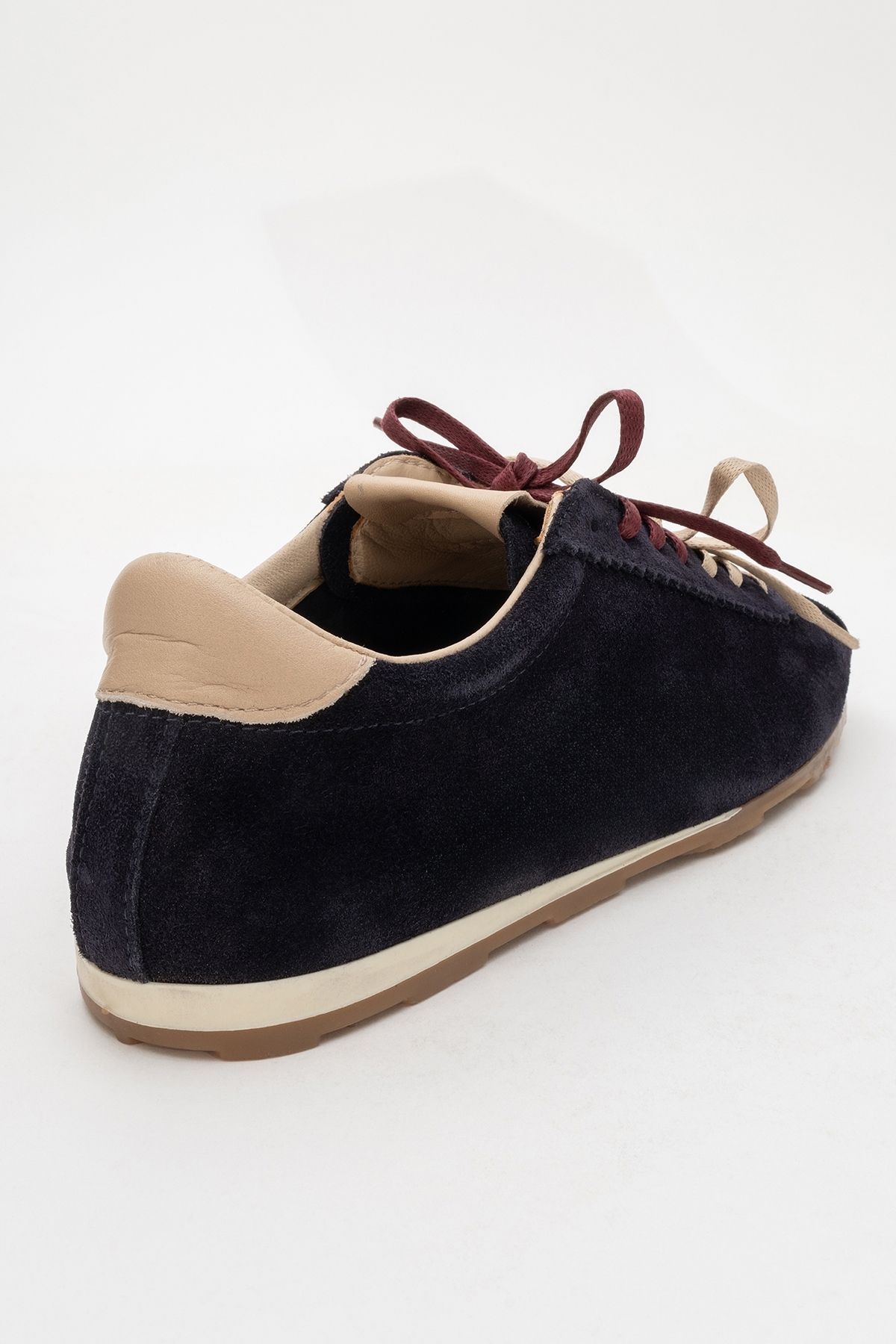 LuviShoes-Crea Navy Blue Genuine Leather Suede Women's Sports Shoes 5