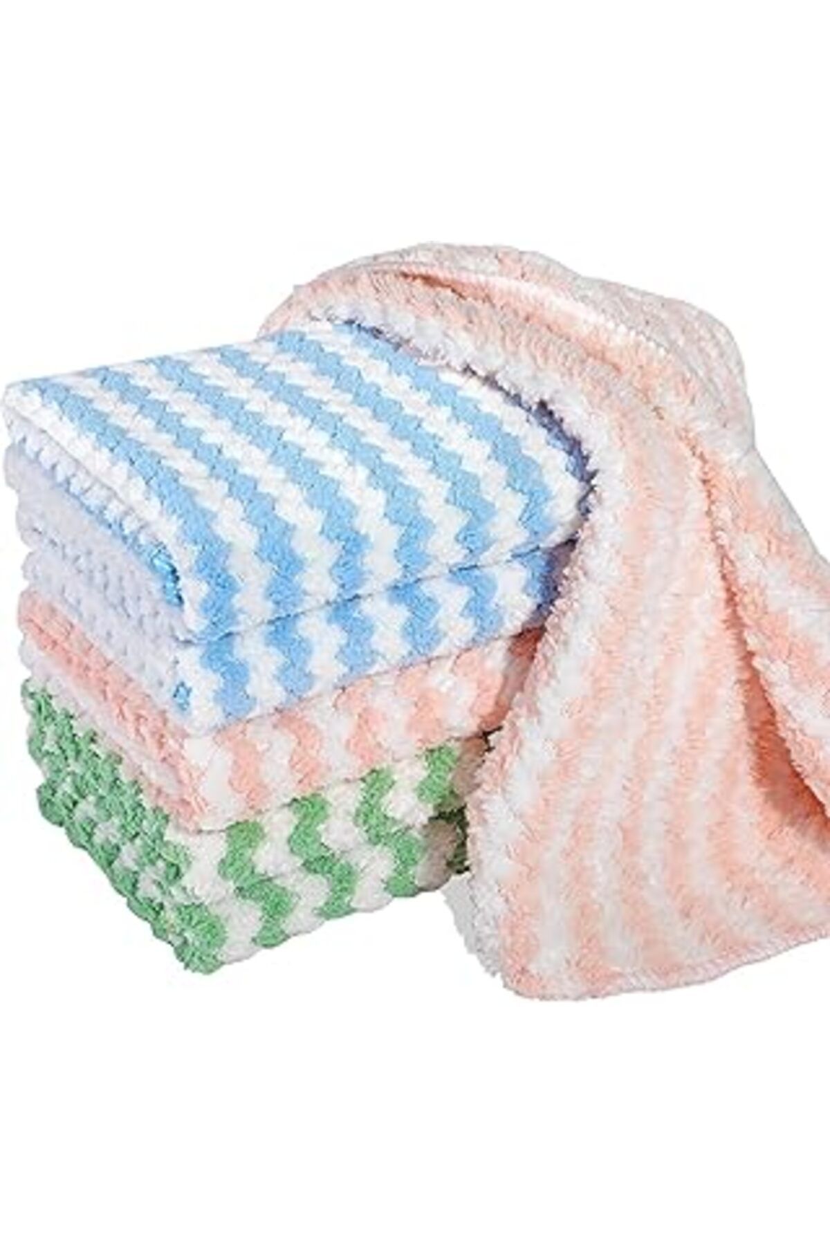 NZM TİCARET Noksi Pofuduk Mikrofiber Banyo,Mutfak Vb.Temizlik Bezi 3 Lü (Nks137)