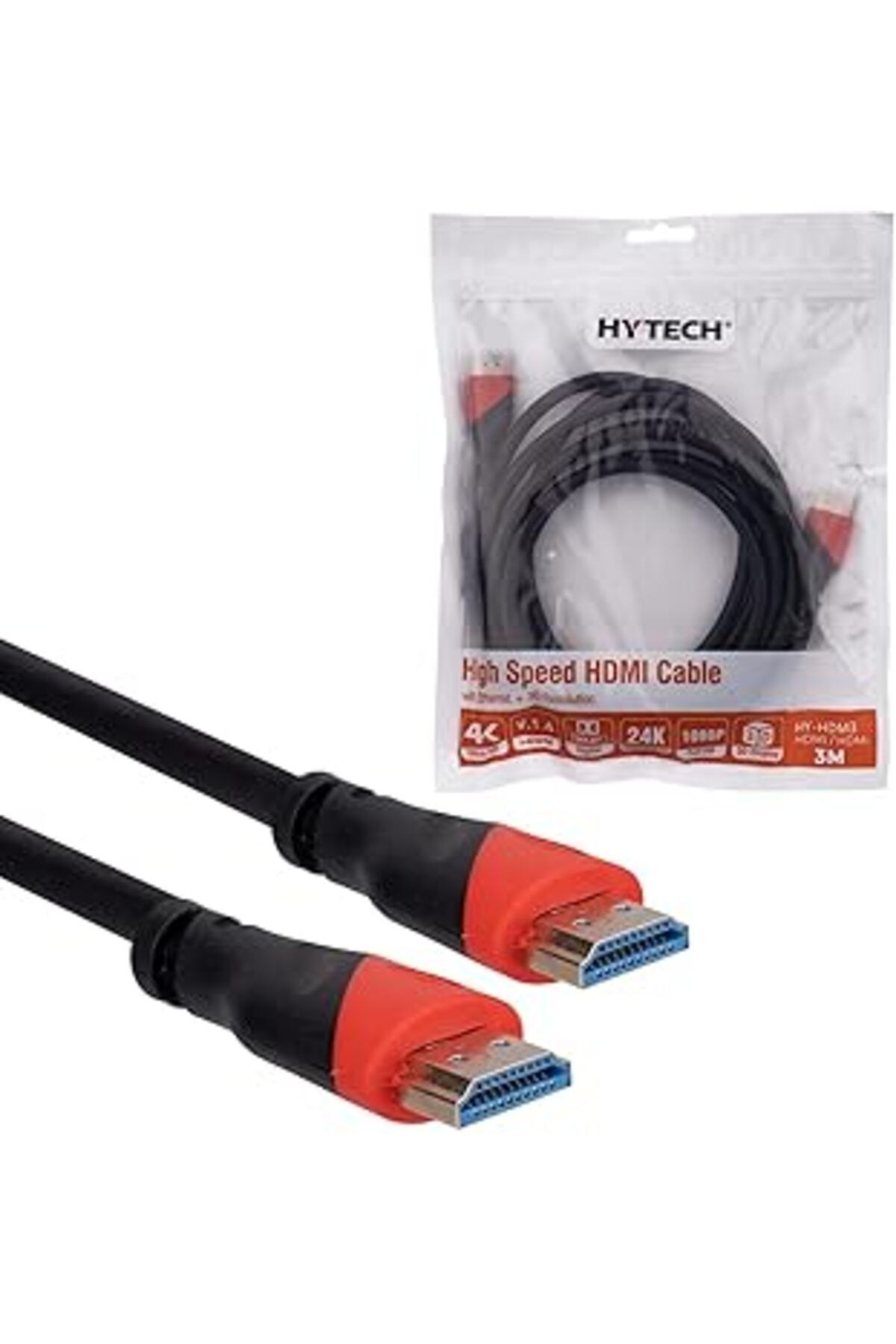 Pazarcan Hy-Hdm3 Hdmi To Hdmi 3M Altın Uçlu 24K 1.4 Ver. 3D Kablosu