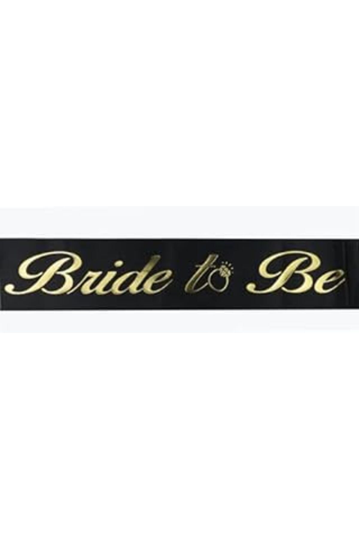 TBSProjects Benim Marifetlerim - Altın Bride To Be Siyah Gelin Kuşağı