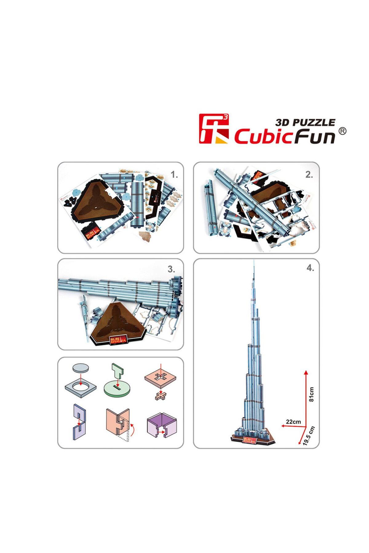 Cubic Fun-3D Puzzle Burj Khalifa- 92 Pieces 6