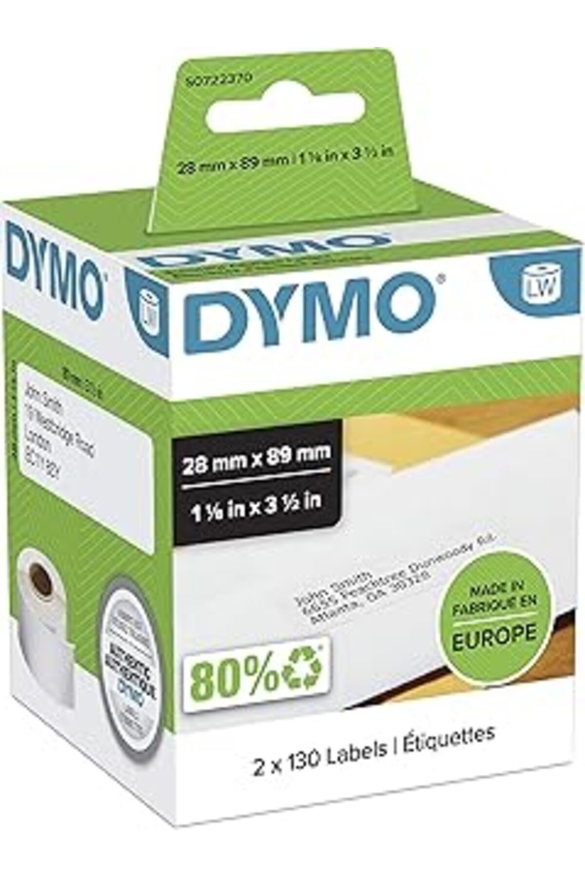 Pazarcan Dymo S0722370, Lw Adres Etiketi, (89X28 Mm) 260 Etiket/Paket - (99010)