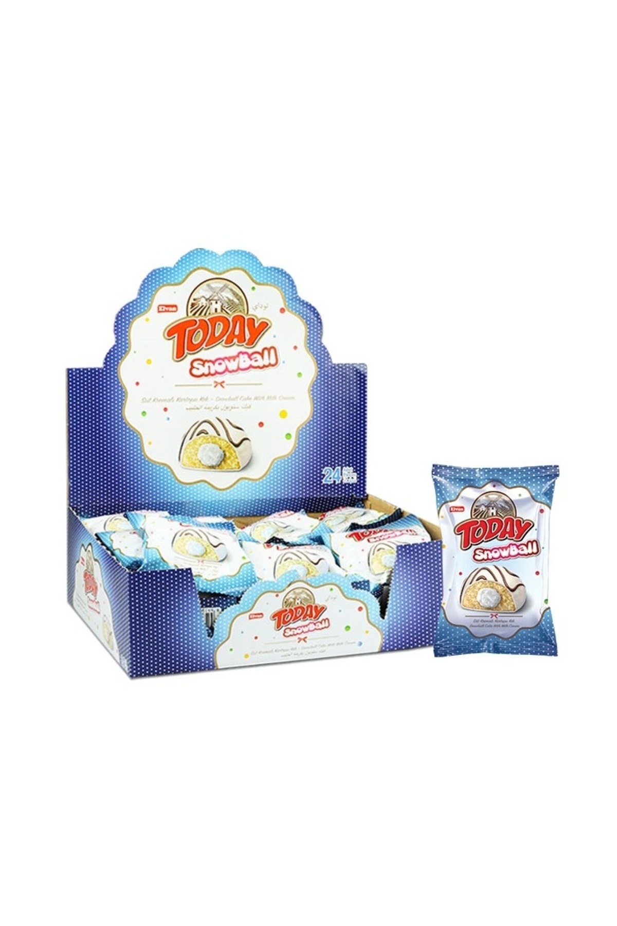 Elvan Today Snowball Sütlü Kek 35 Gr. 24 Adet (1 Kutu) - Fiyatı, Yorumları
