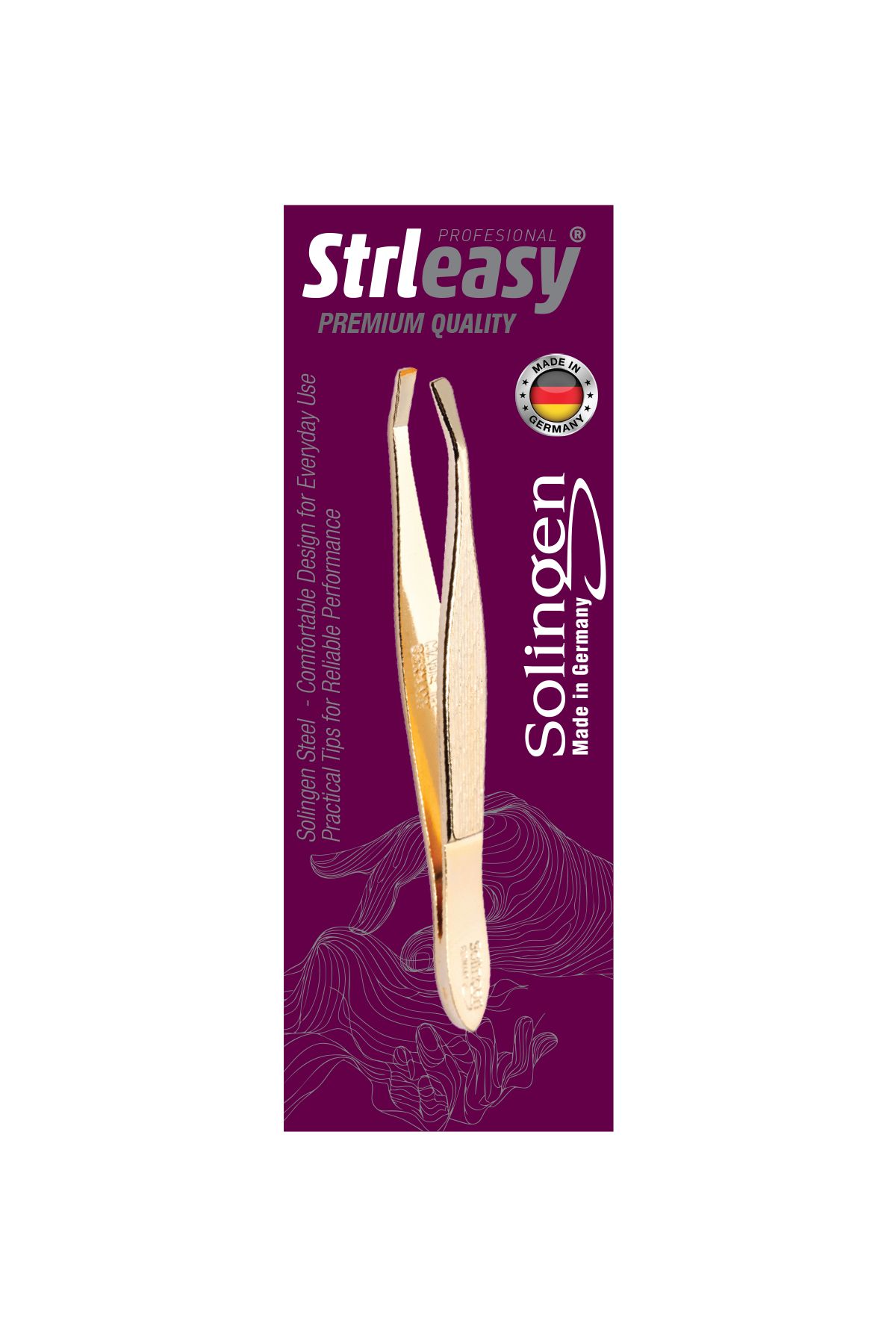 Strl Easy STRLEASY 6230 SOLINGEN GOLD ÇELİK CIMBIZ - İNCE UÇ