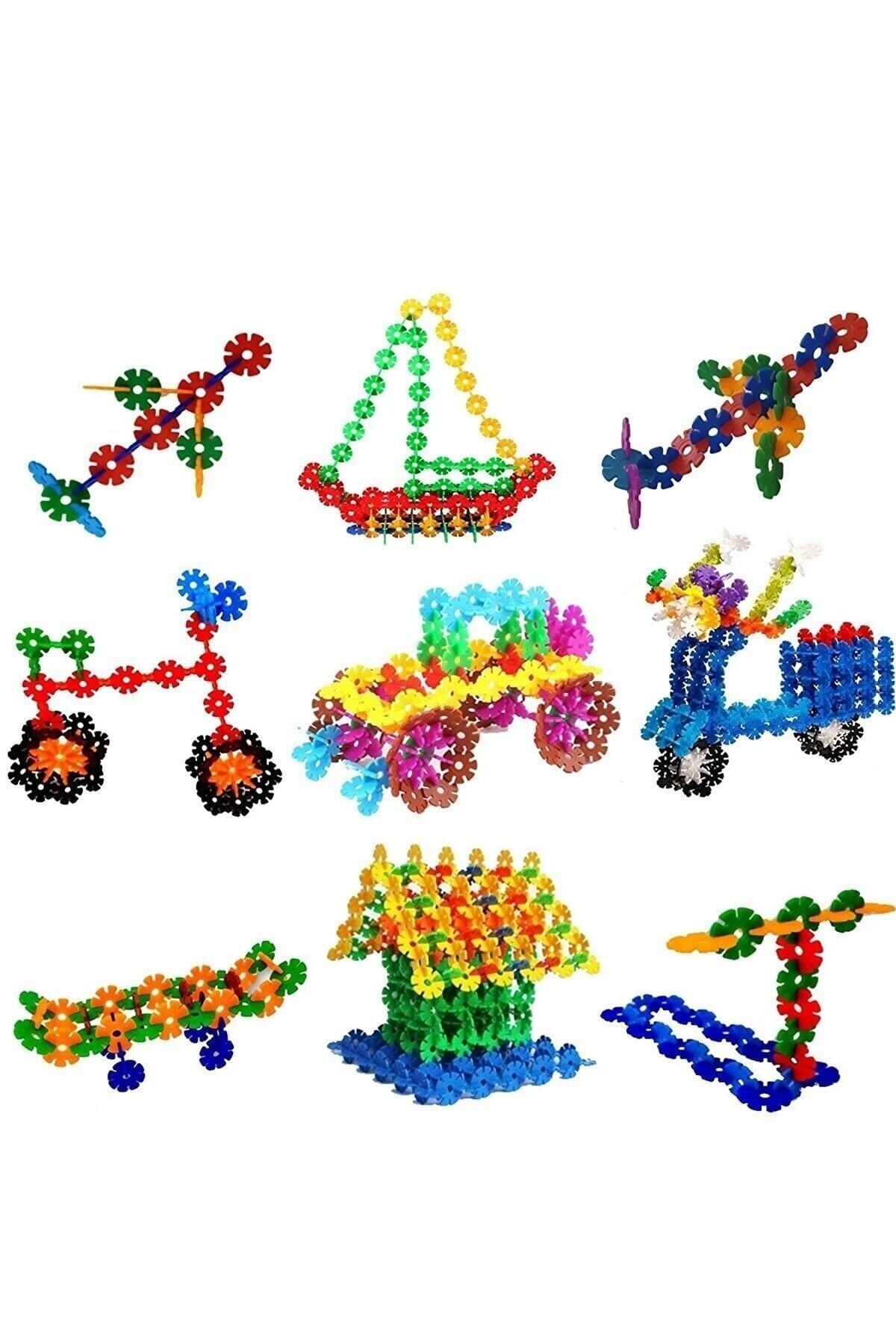 ThinkMaster Masterflakes Eğitici Kilitli Diskler Stem Eğitimi Uyumlu 5 Renk 300 Parça Yapı Oyuncak Seti Flakes fotoğrafı 5 (önizleme)