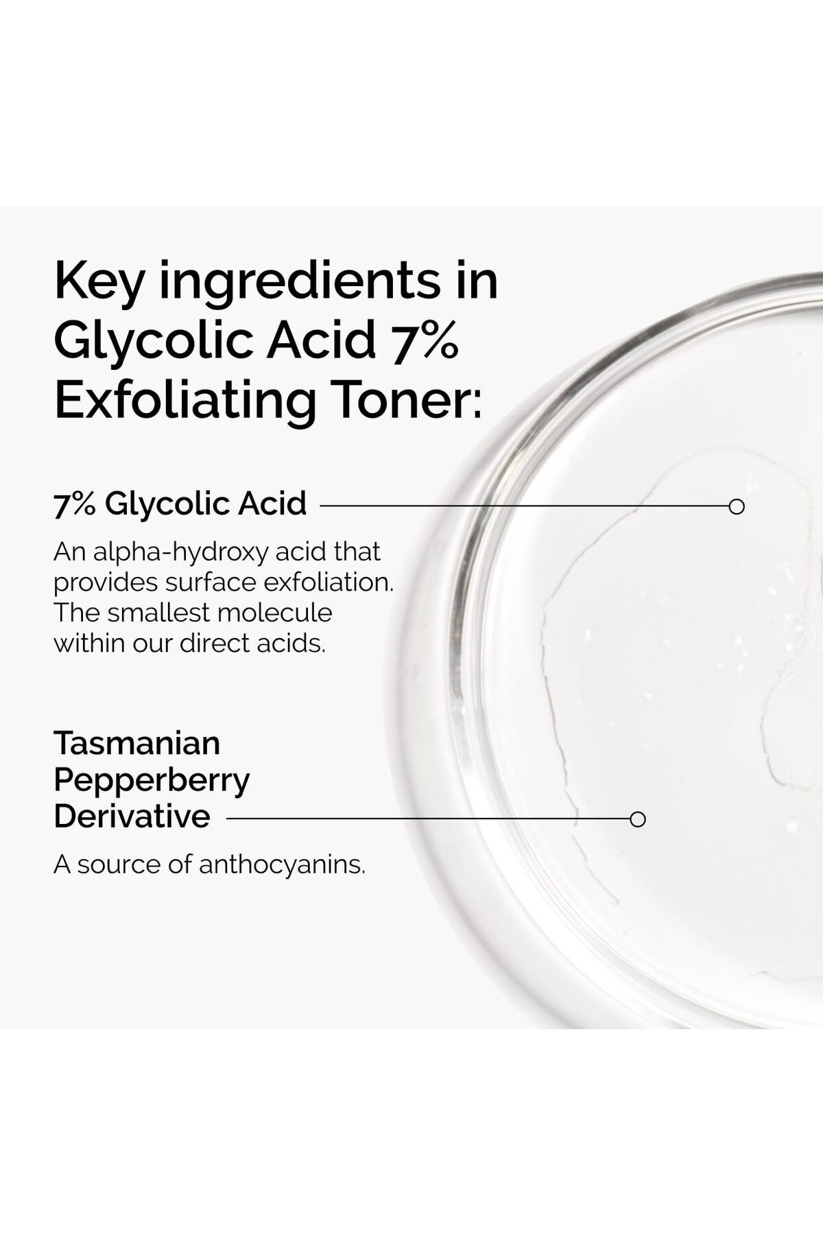 The Ordinary Glycolic Acid 7% Exfoliating Toner, Brightening & Smoothing for Even Skin Tone, 8.1 Fl Oz