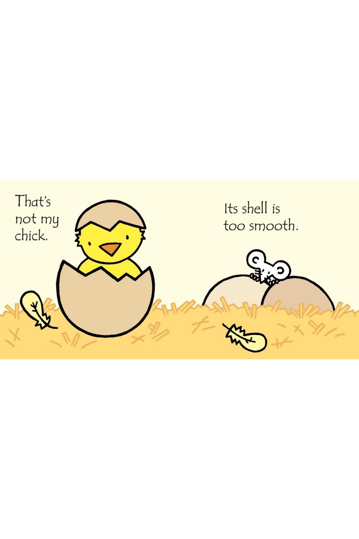 Usborne-كتاب و لعبة That's Not My Chick – كتاب لوحي Touch and Feel مع Plush Chick 4