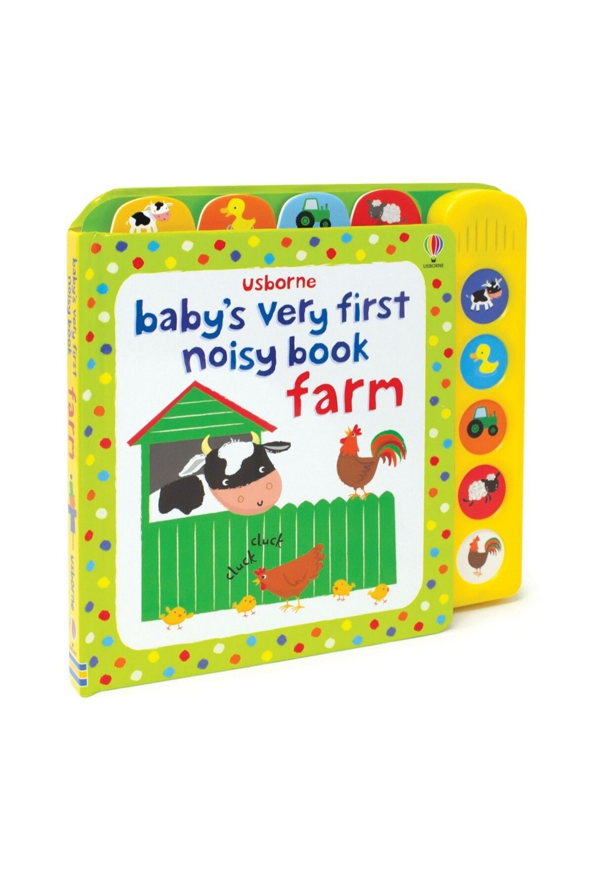 Usborne-أول كتاب صاخب للطفل: المزرعة - كتاب صوتي تفاعلي، تعليم مبكر 5