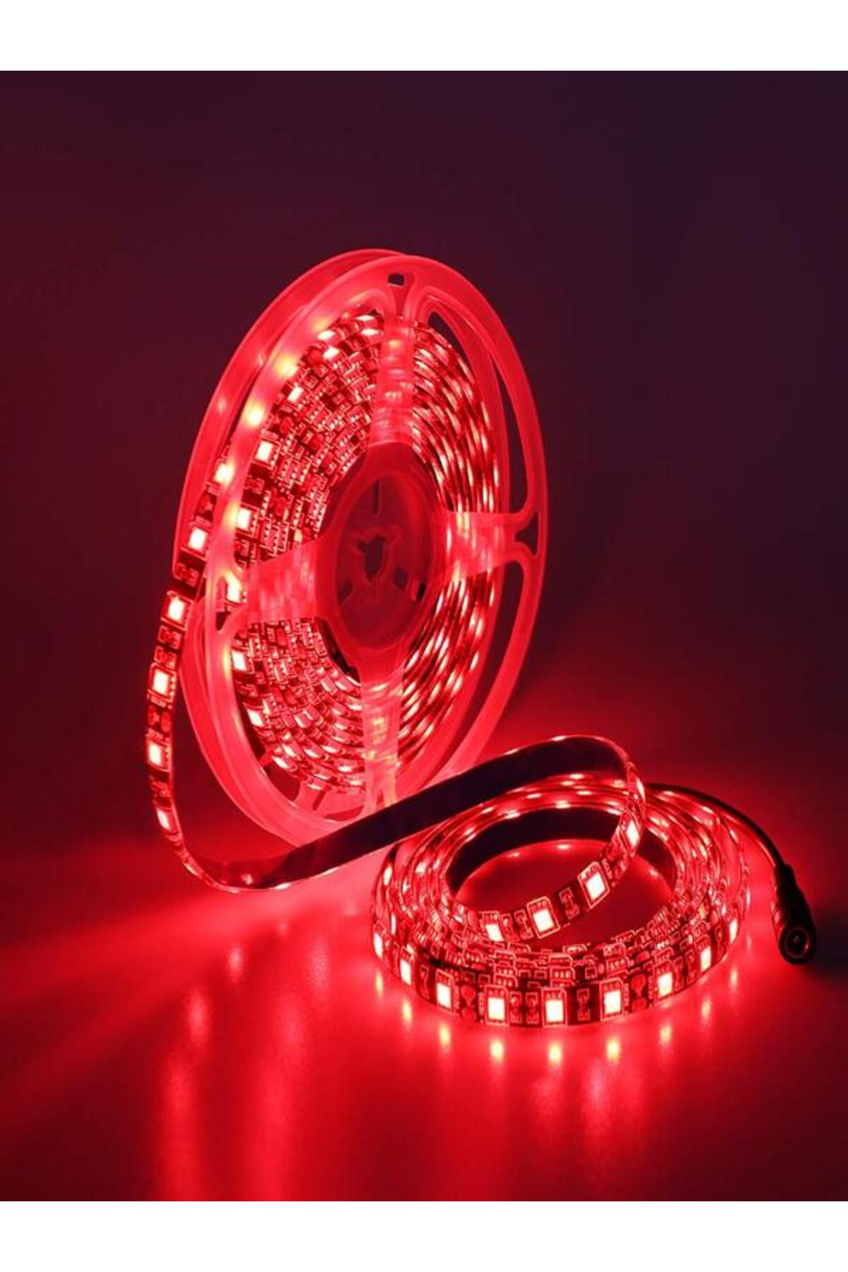 Bs Light Kırmızı Şerit Led 20 Metre Renk Yapışkanlı Iç Mekan Rulo ...