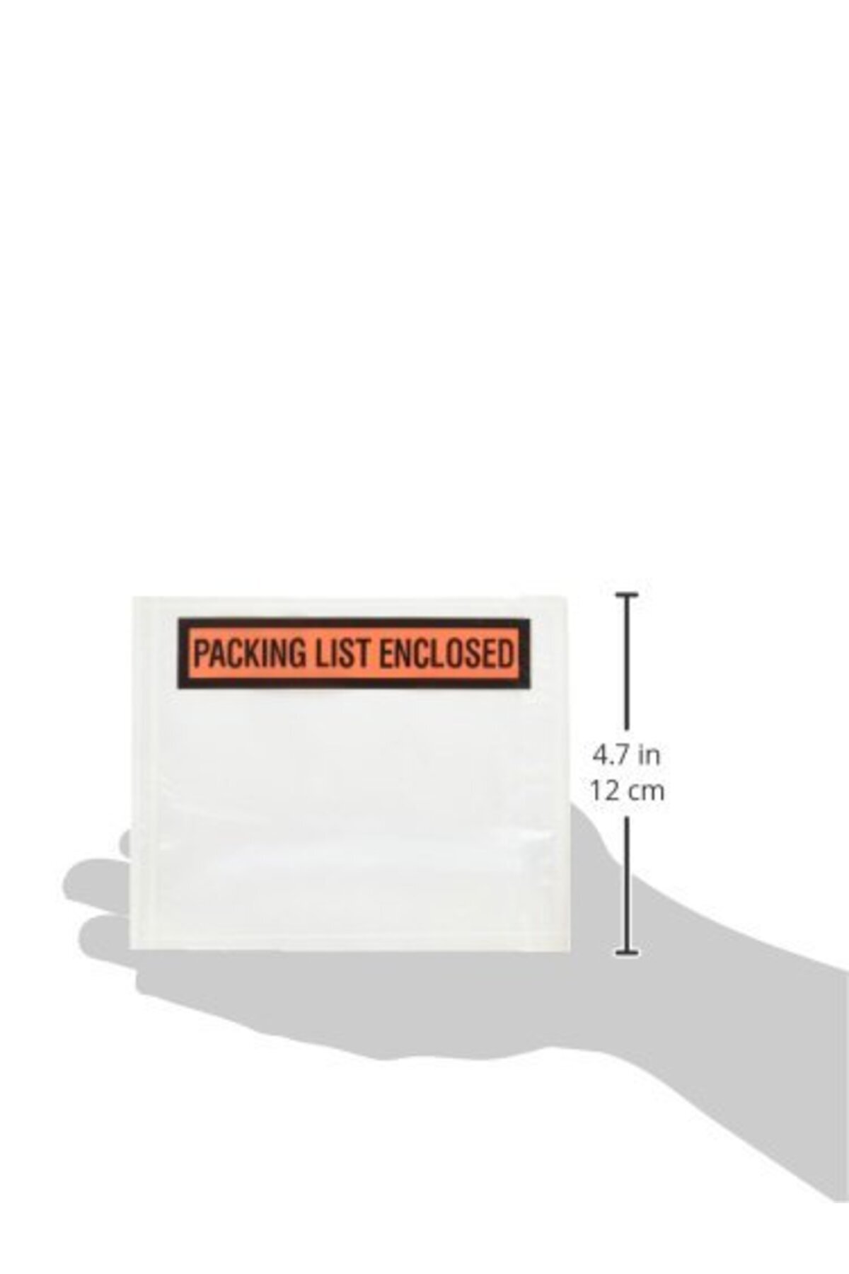 BOXN1-100 pcs 4.5" x 5.5" Packing List Enclosed Back Side Loading Envelopes Pouches (100 pcs) 3