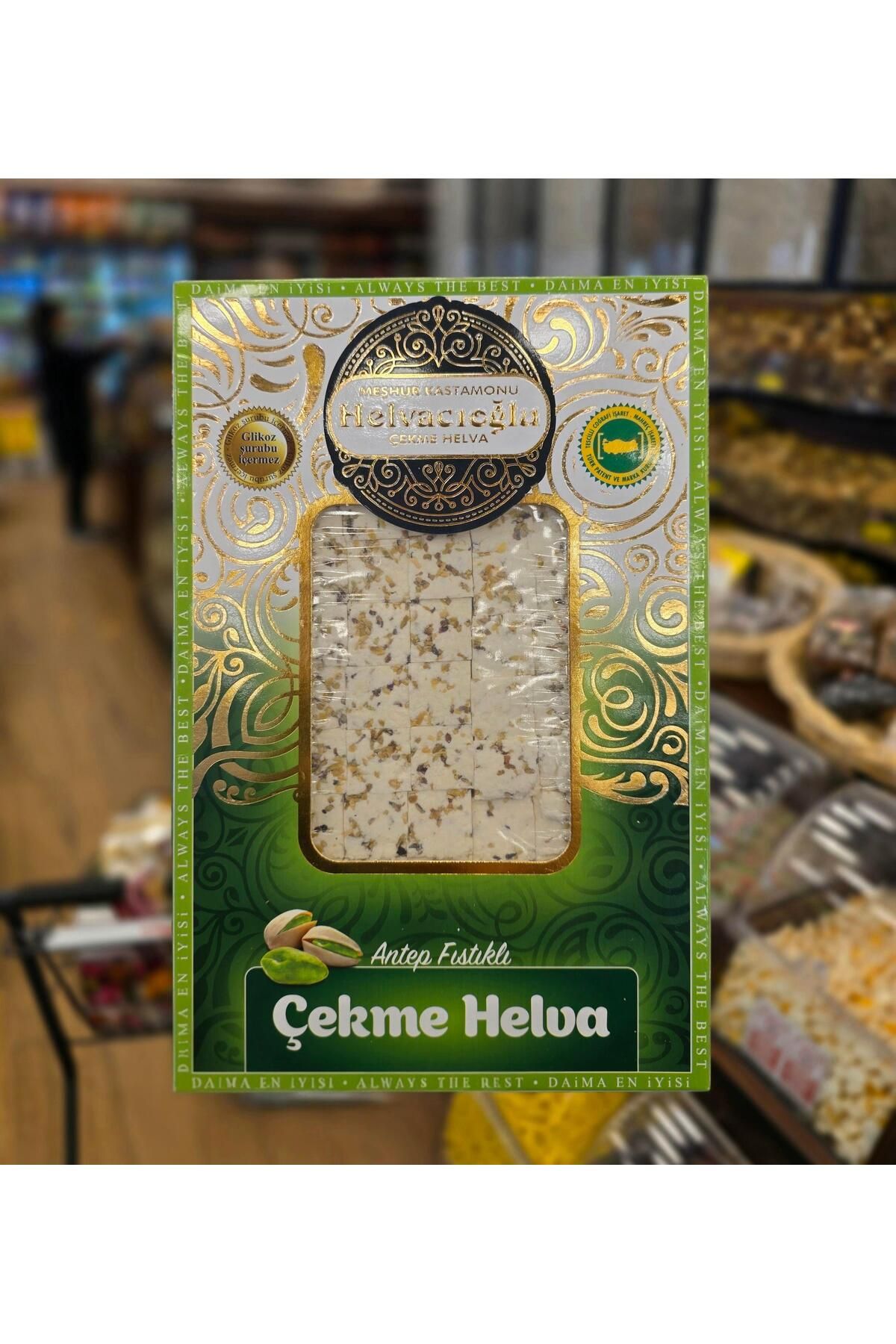 ÜLKÜ KURUYEMİŞ HELVACIOĞLU ANTEP FISTIKLI ÇEKME HELVA 280GR