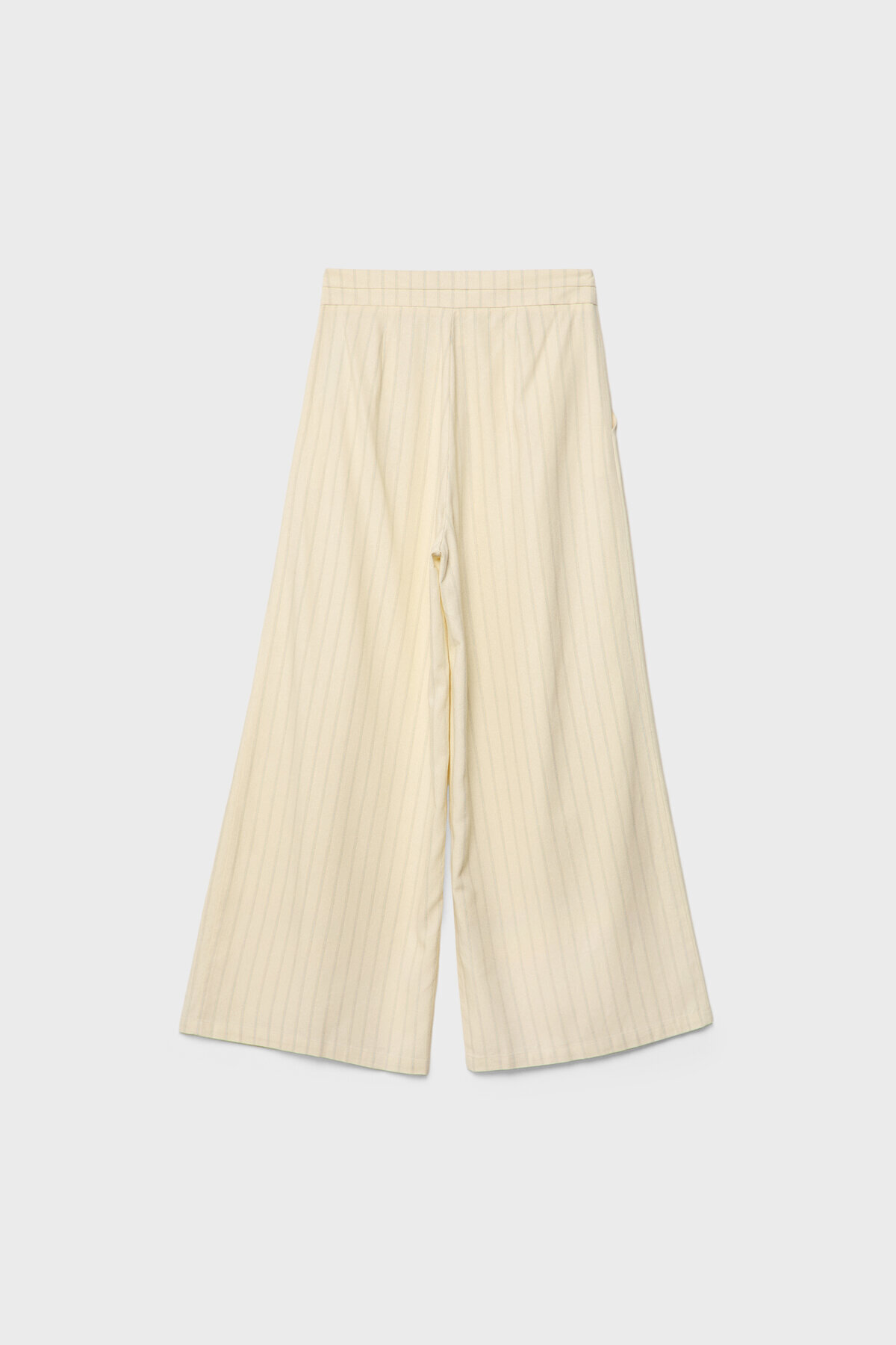 Stradivarius-Flowing linen blend trousers with darts 6