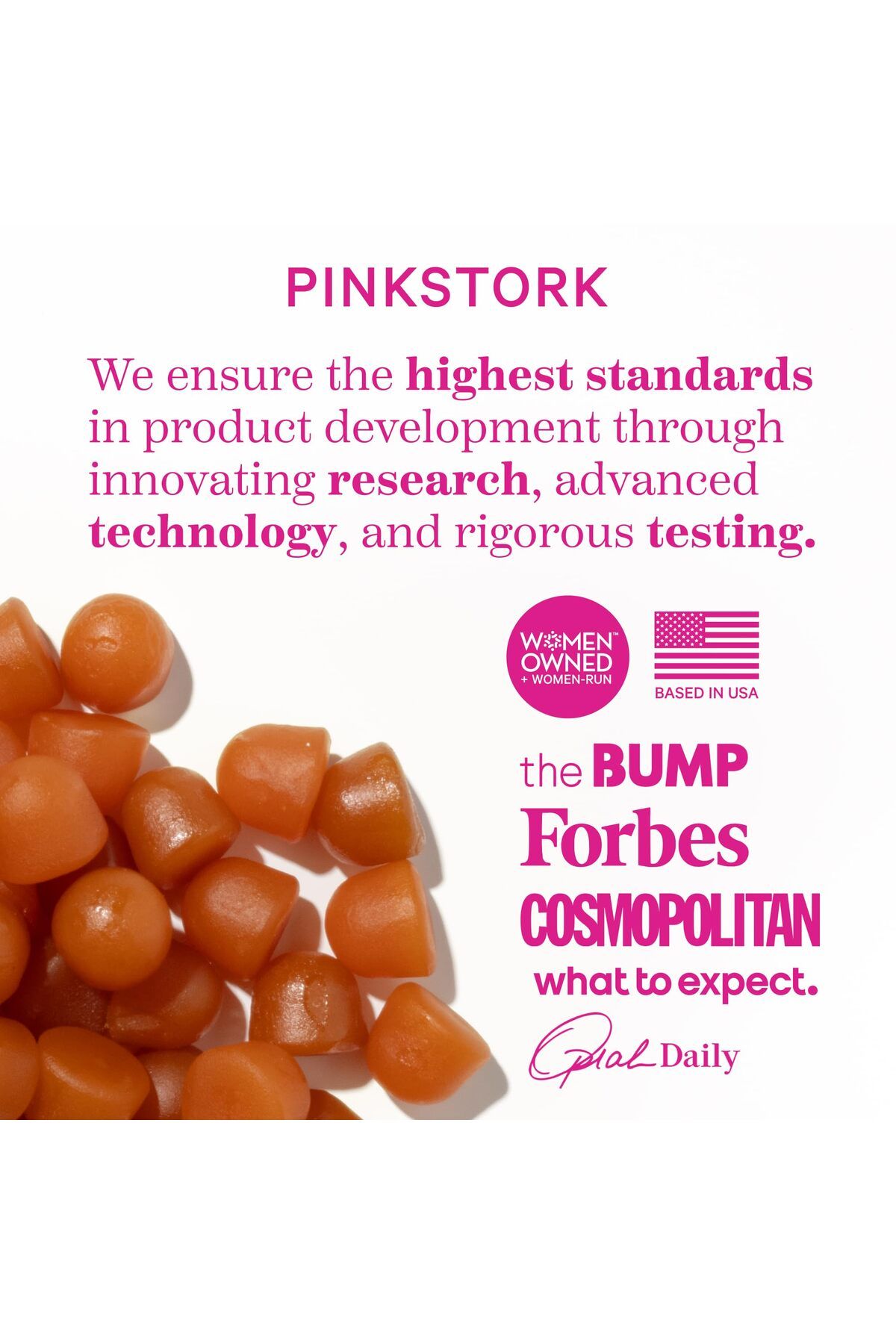 Pink Stork-Premium Fertility Gummies for Women - Prenatal with Inositol, CoQ10, Folate & Vitamins, 60ct 6