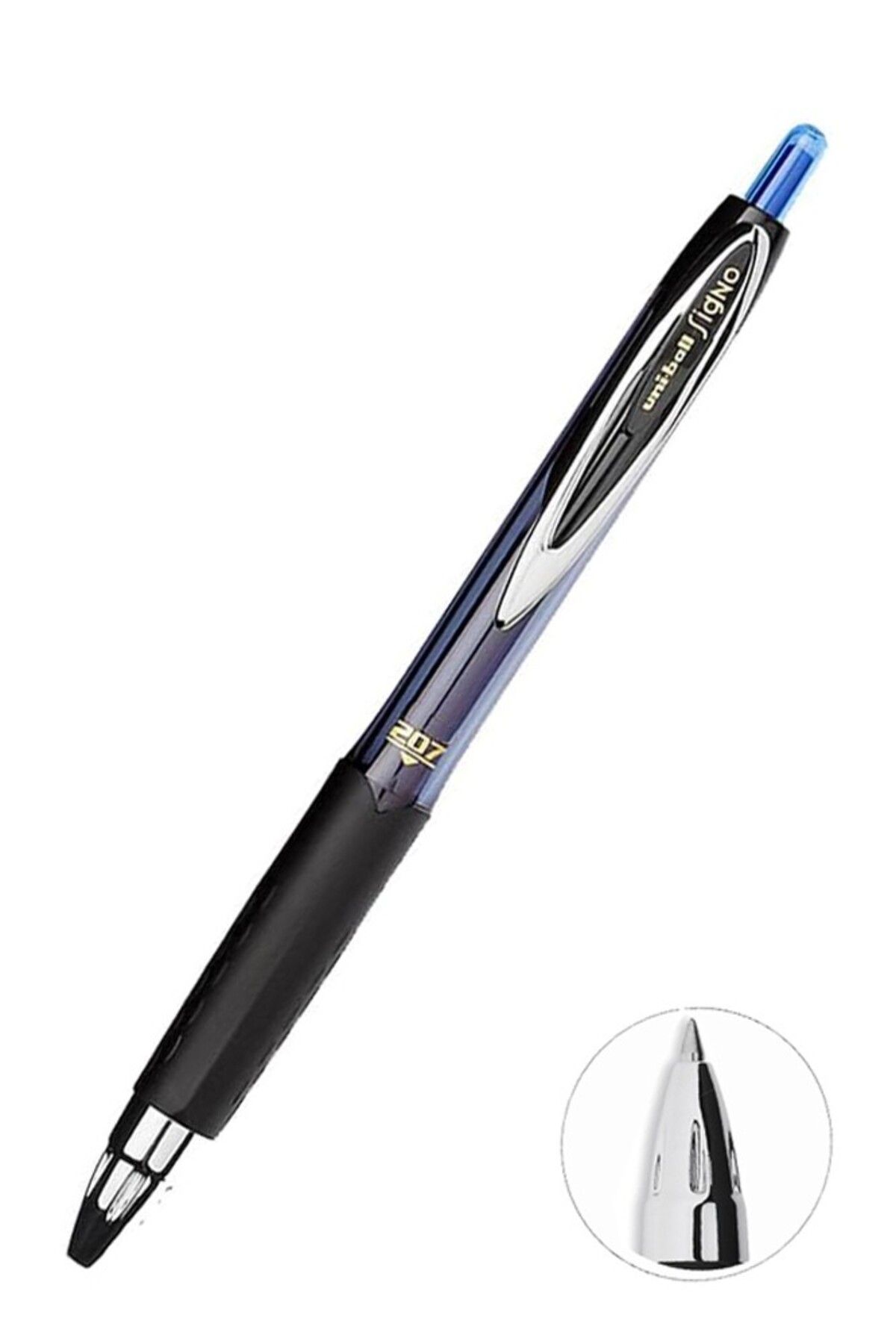 UNİ-BALL Pilot Kalem 1 Adet Uniball Signo 207 0.7 mm Roller Uçlu Pilot Kalem Umn-207 İnci Uçlu Likit Mürekkep