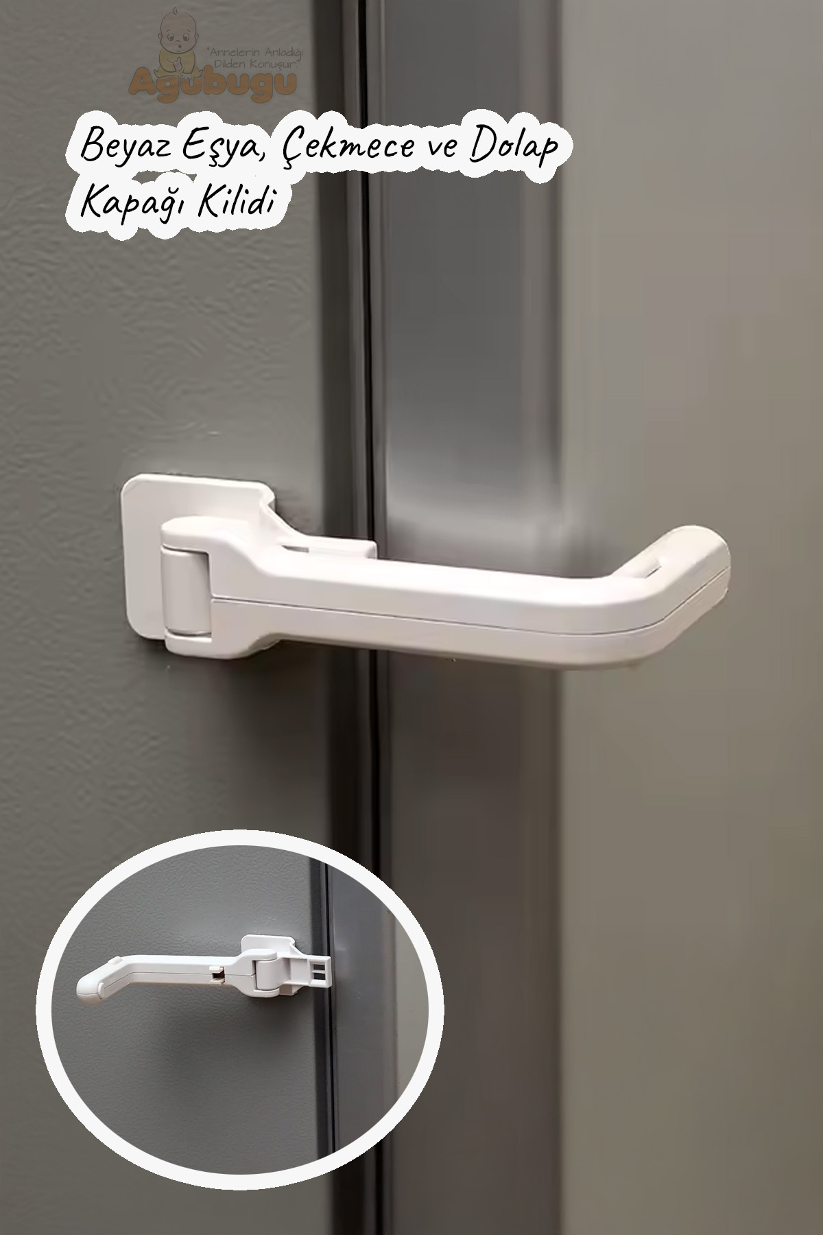 AGUBUGU BABY - Güçlü Beyaz Eşya, Dolap ve Çekmece Kapağı Kilidi