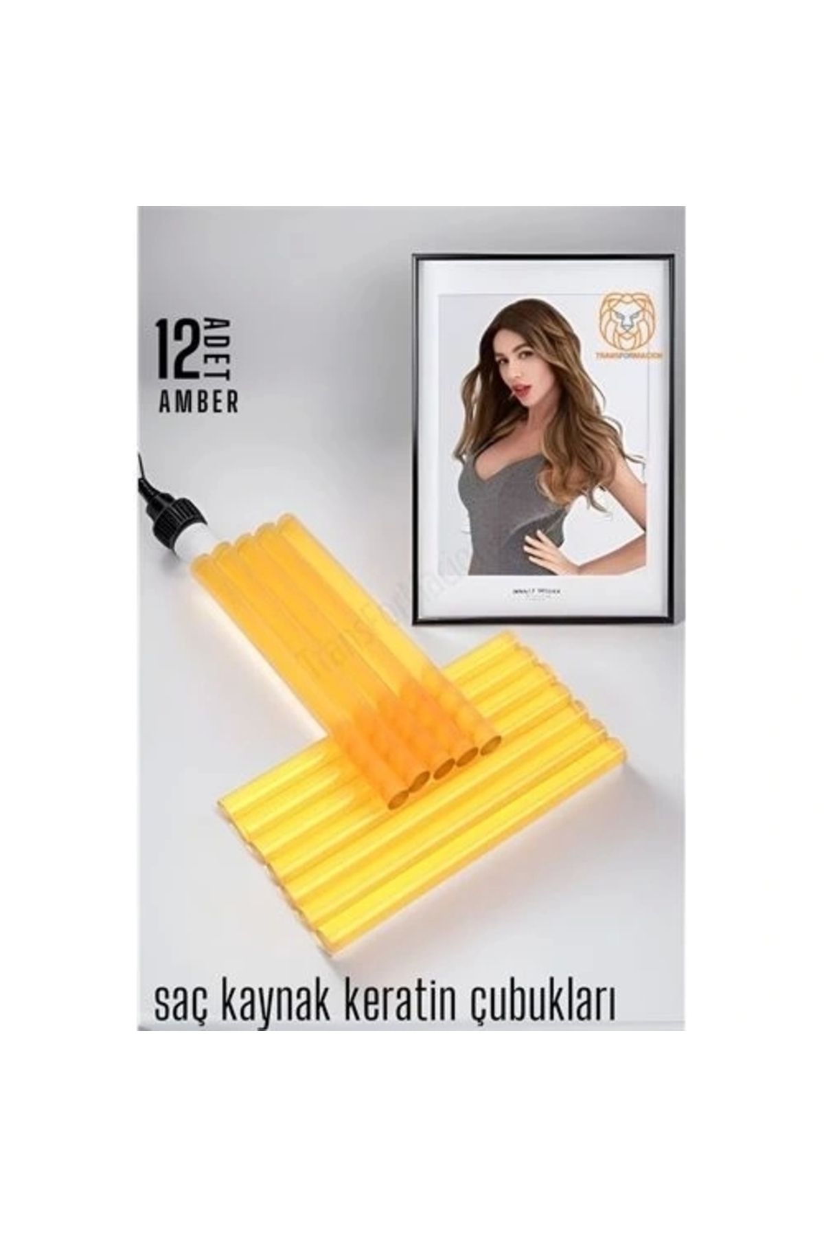 STOREMAX Nano Keratin Kaynak Çubukları 12 ADET AMBER Absolute