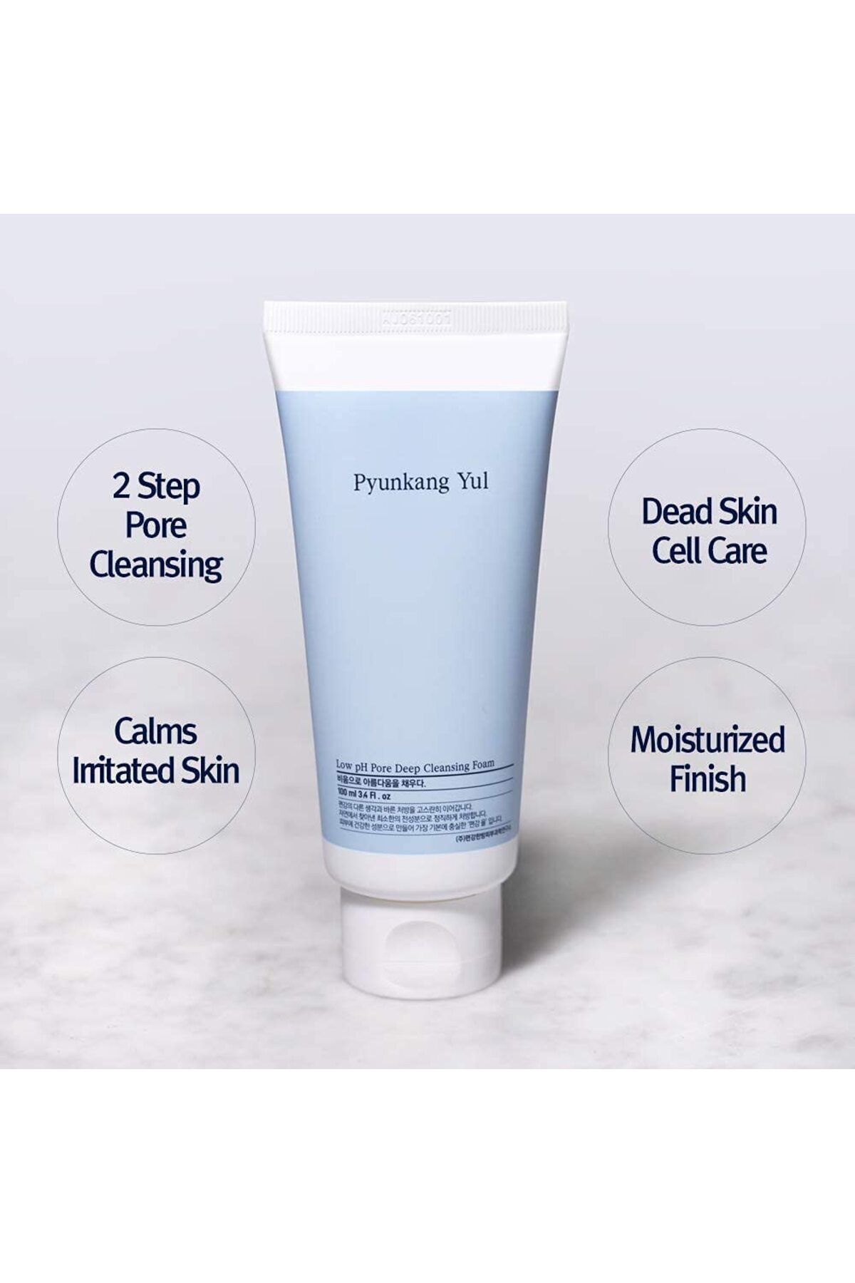 Pyunkang Yul-[PKY] Low pH Pore Cleansing Foam, AHA & Witch Hazel, Zero Irritation, Korean Skincare (3.38 Fl. Oz) 3