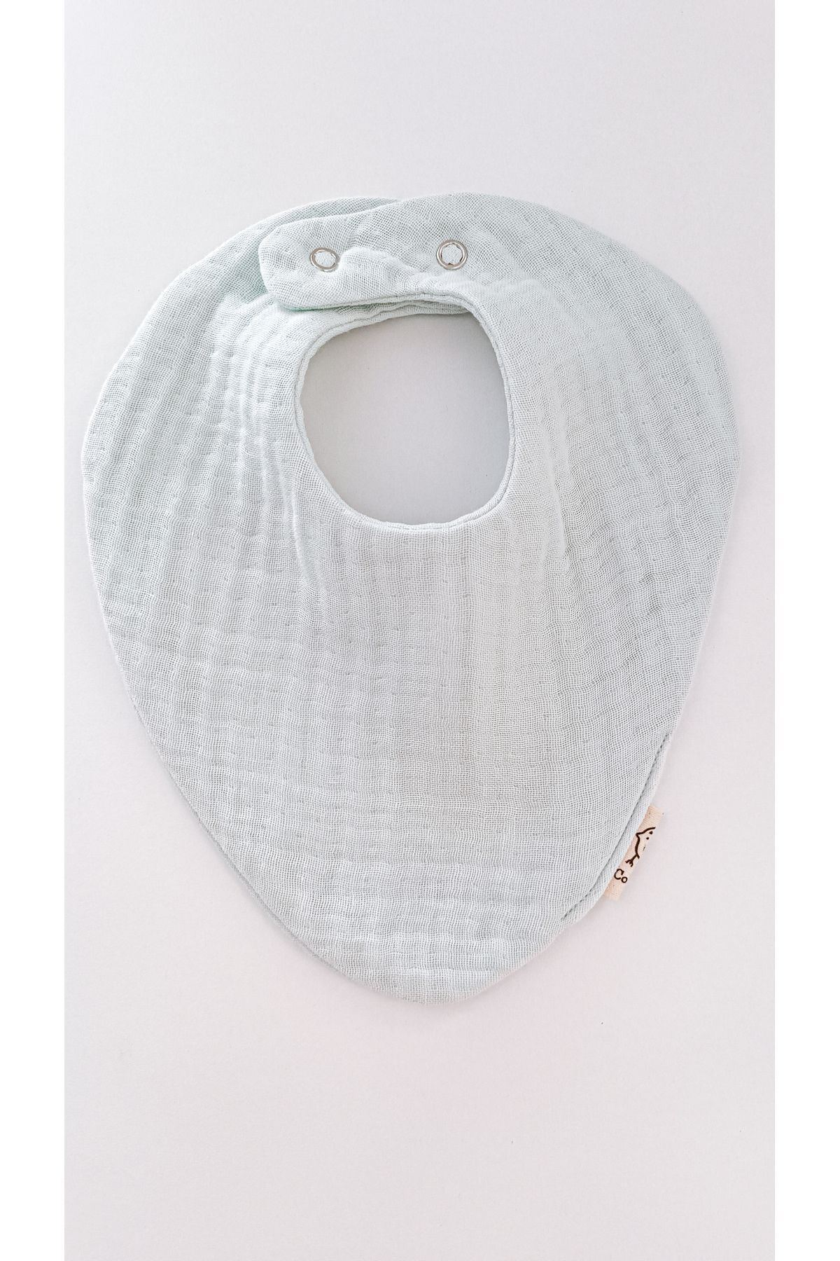 O&G Collection 2'li Fular %100 Pamuklu Organik 8 Katlı Müslin Bebek Salya Önlüğü / Nikel Free Çıtçıt fotoğrafı 2 (önizleme)