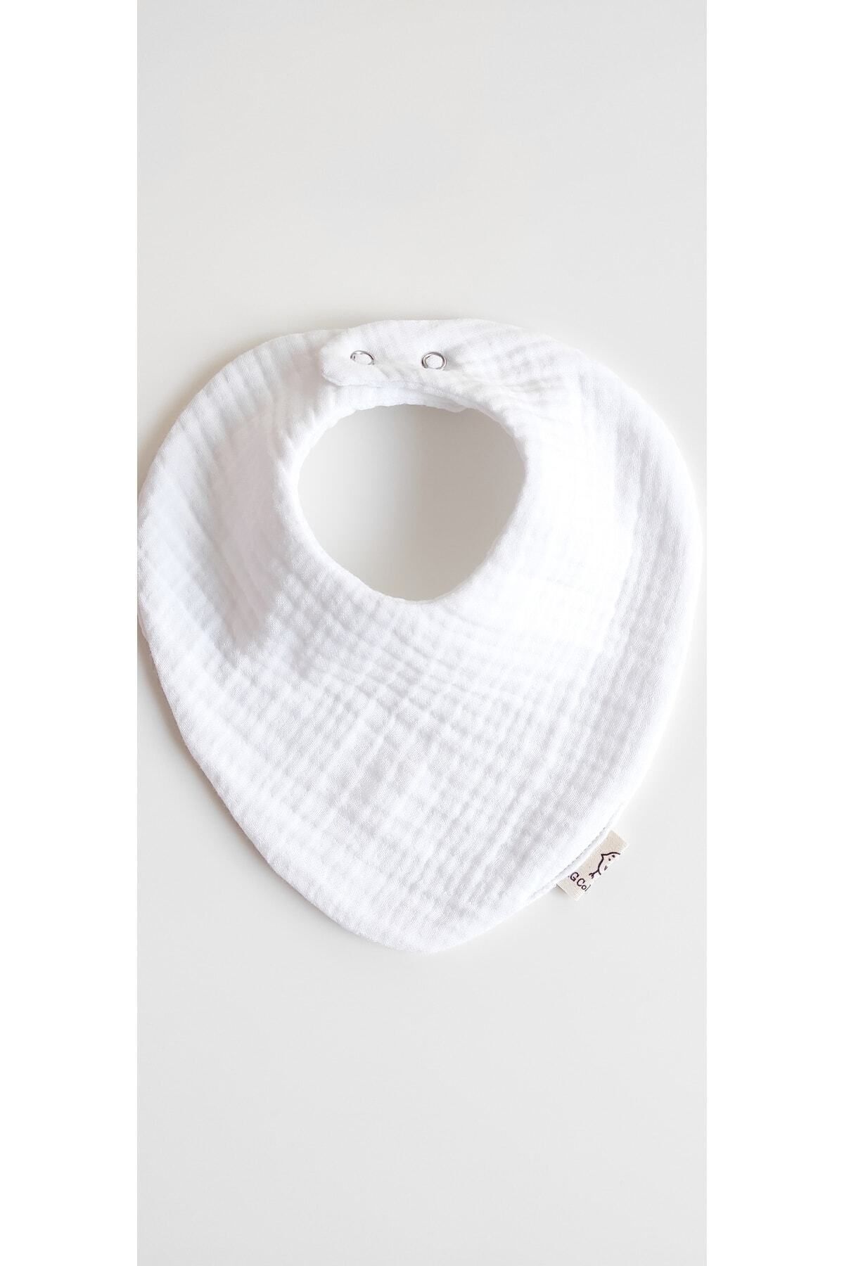 O&G Collection 3'lü Fular %100 Pamuklu Organik 8 Katlı Multi Müslin Bebek Önlük / Salya Önlüğü /nikel Free Çıtçıt fotoğrafı 4 (önizleme)